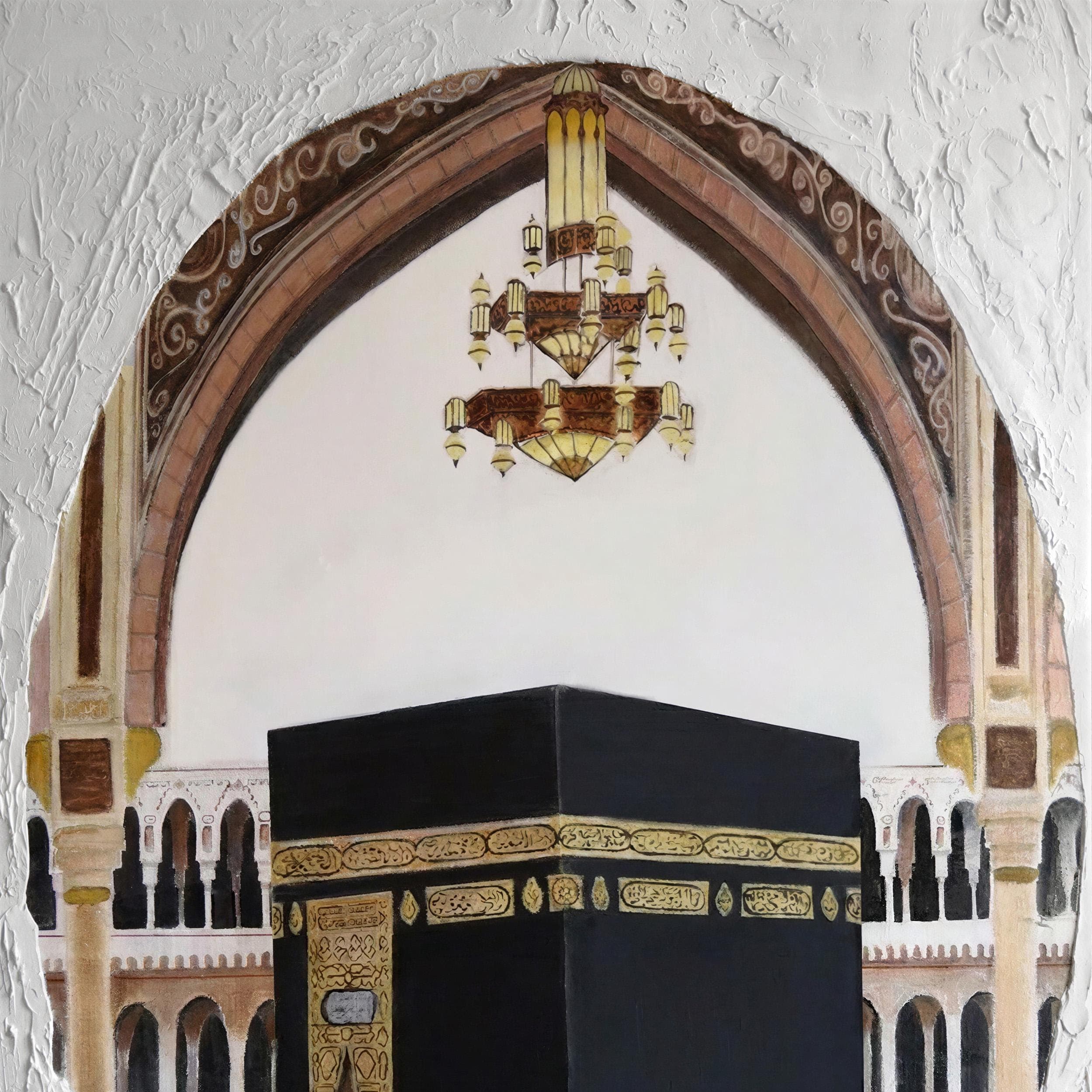 Textured Kaaba Painting | Mecca Art, Islamic Home Decor - image 4