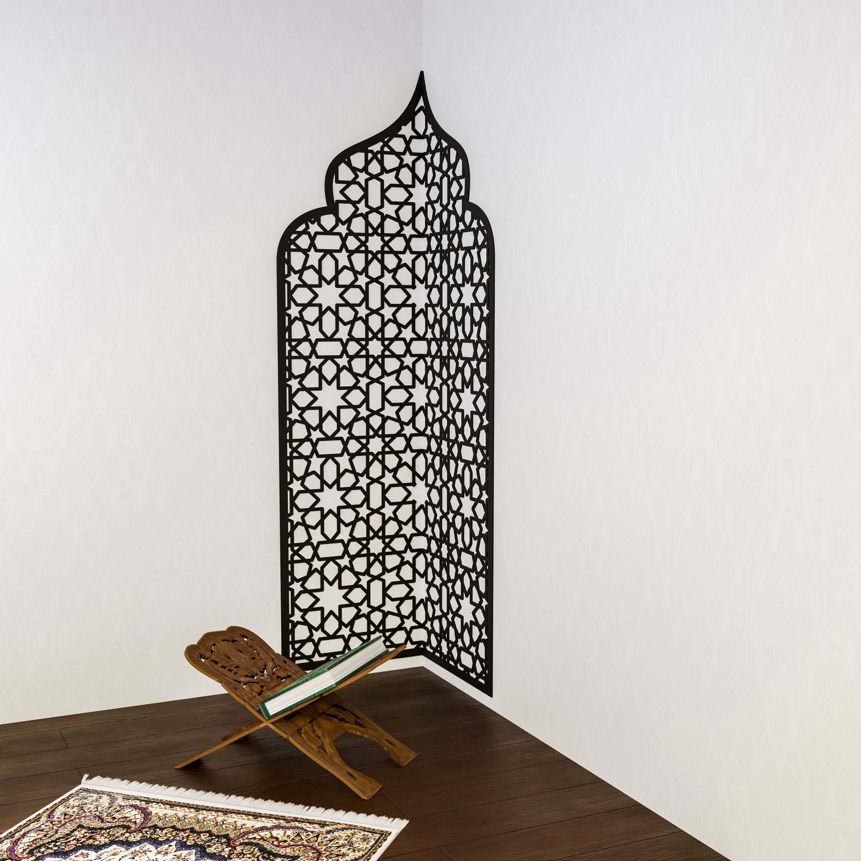 Mihrab Islamic Wall Decor Arch Mehraab Art Moroccan Decorative Panel for Muslim Prayer Room Ramadan Decoration Housewarming Gift - image 5