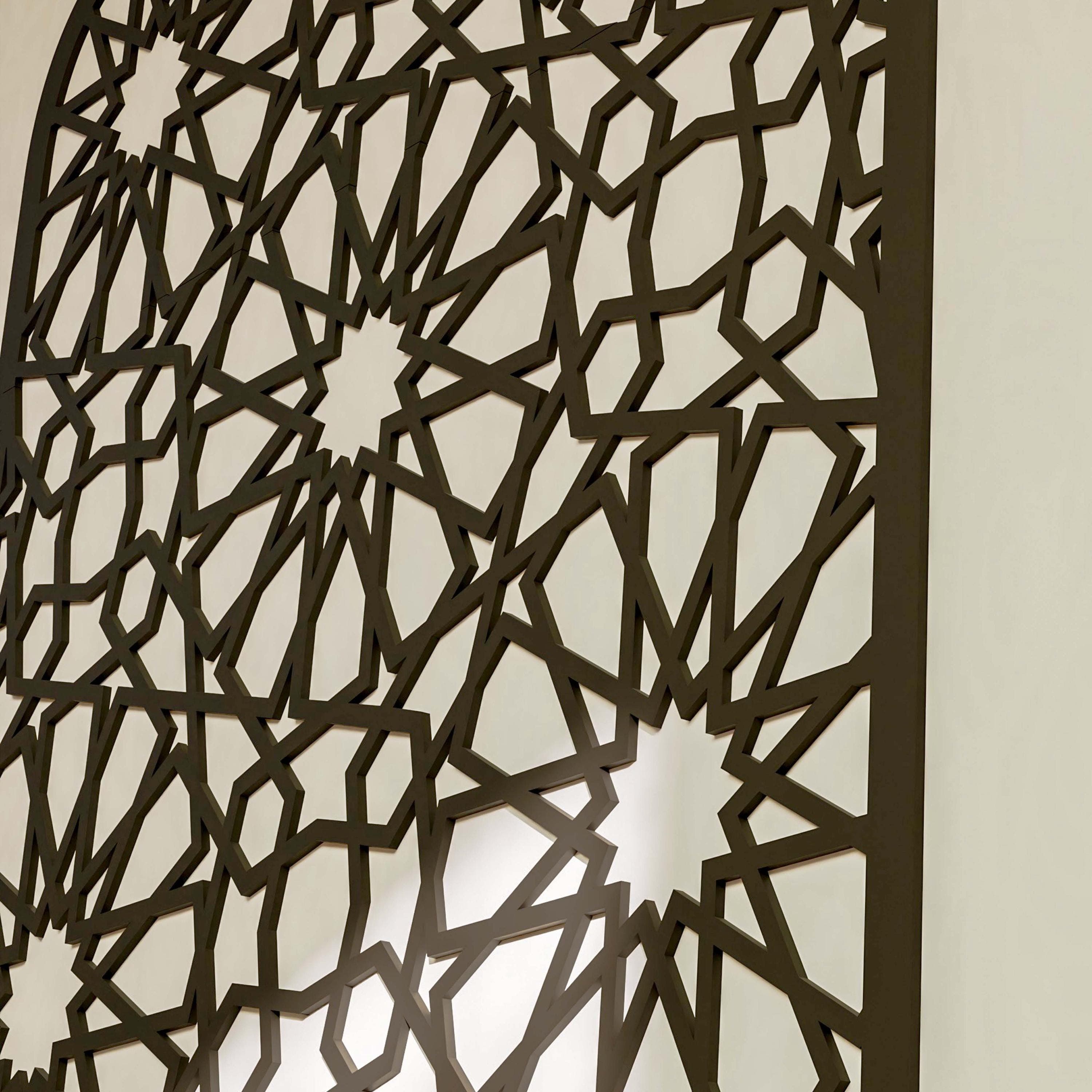 Mihrab Islamic Wall Decor Moroccan Wood Mehraab Panel for Muslim Prayer Room Ramadan Decoration Eid Gift - image 5