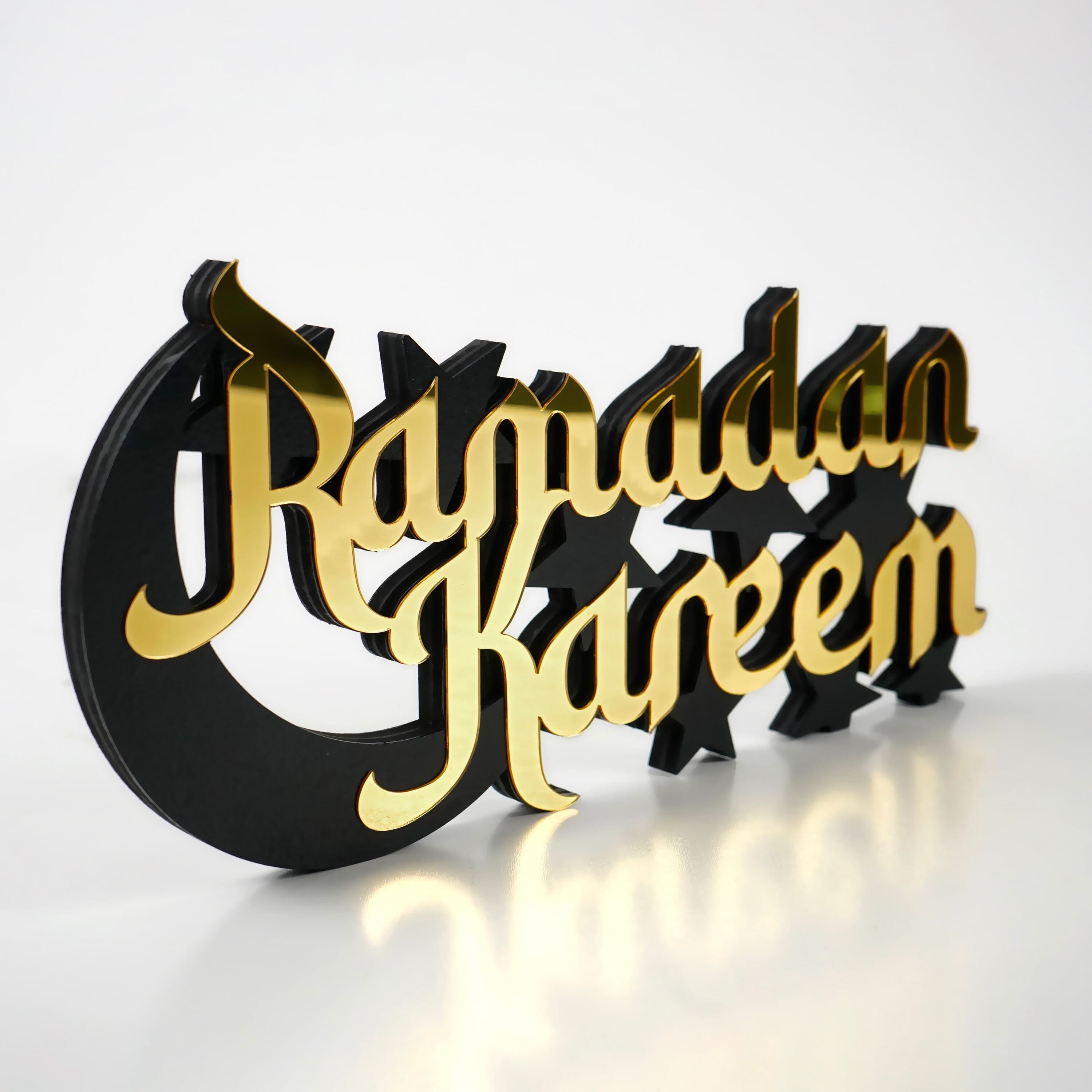 Ramadan Kareem Islamic Table Decor, Ramadan Decoration, Muslim Home Art, Eid Gift, Arabic Calligrahy,Ramadan Mubarak,Quran Art, Eid Mubarak - image 3