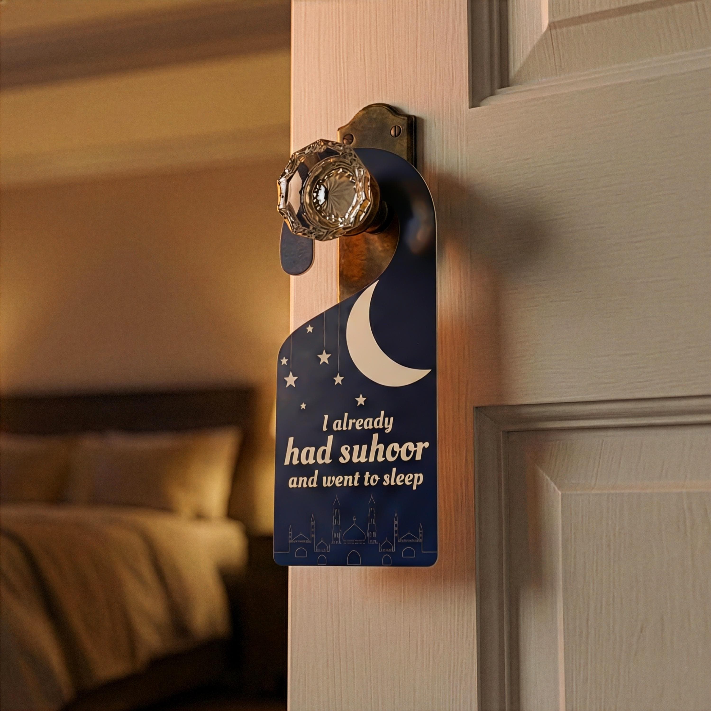Ramadan Door Sign Wake Me Up For Suhoor Door Hanger Kids Room Decor Islamic Gifts - image 3