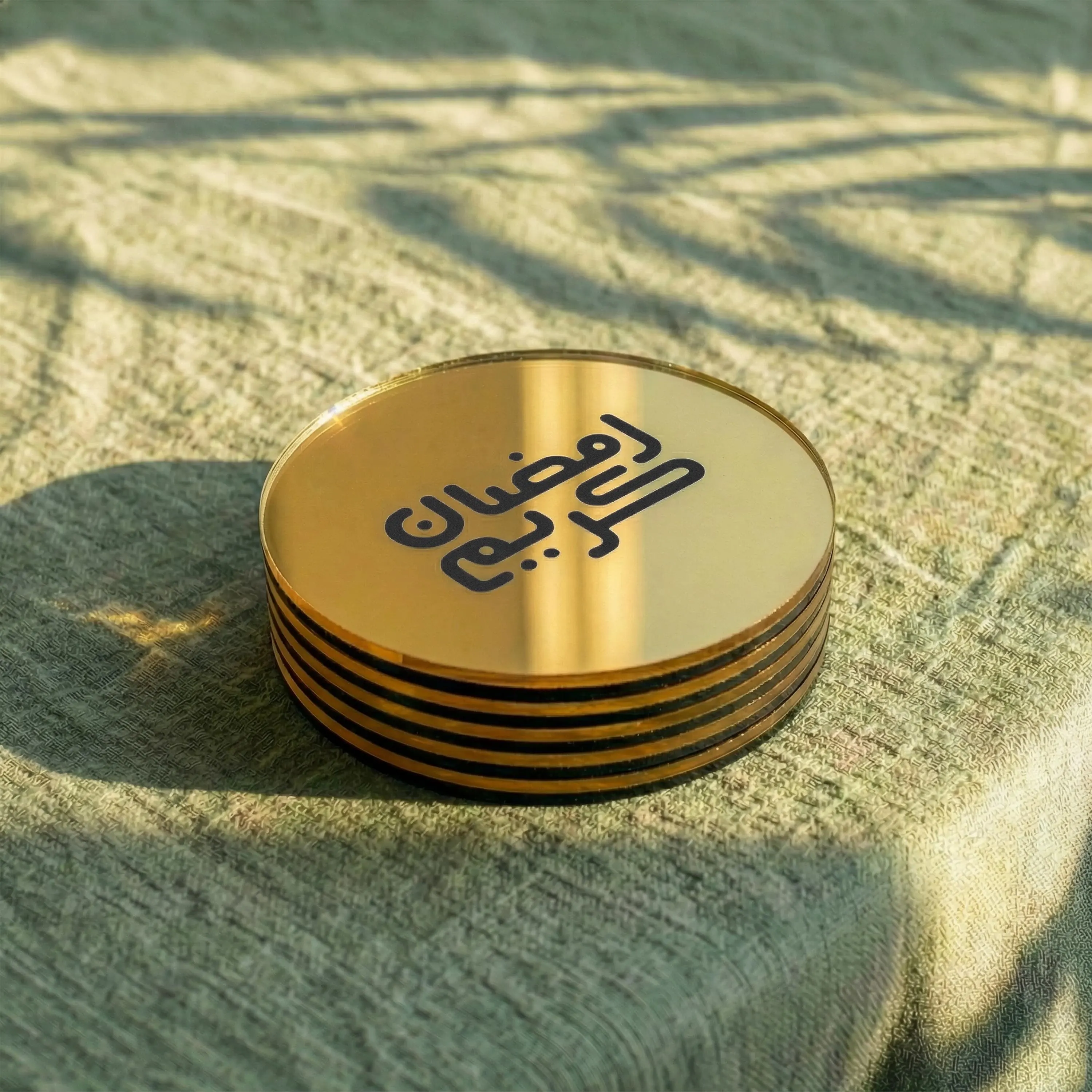 Ramadan Kareem Engraved Coasters Islamic Table Decor Ramadan Decoration Eid Gifts - image 5