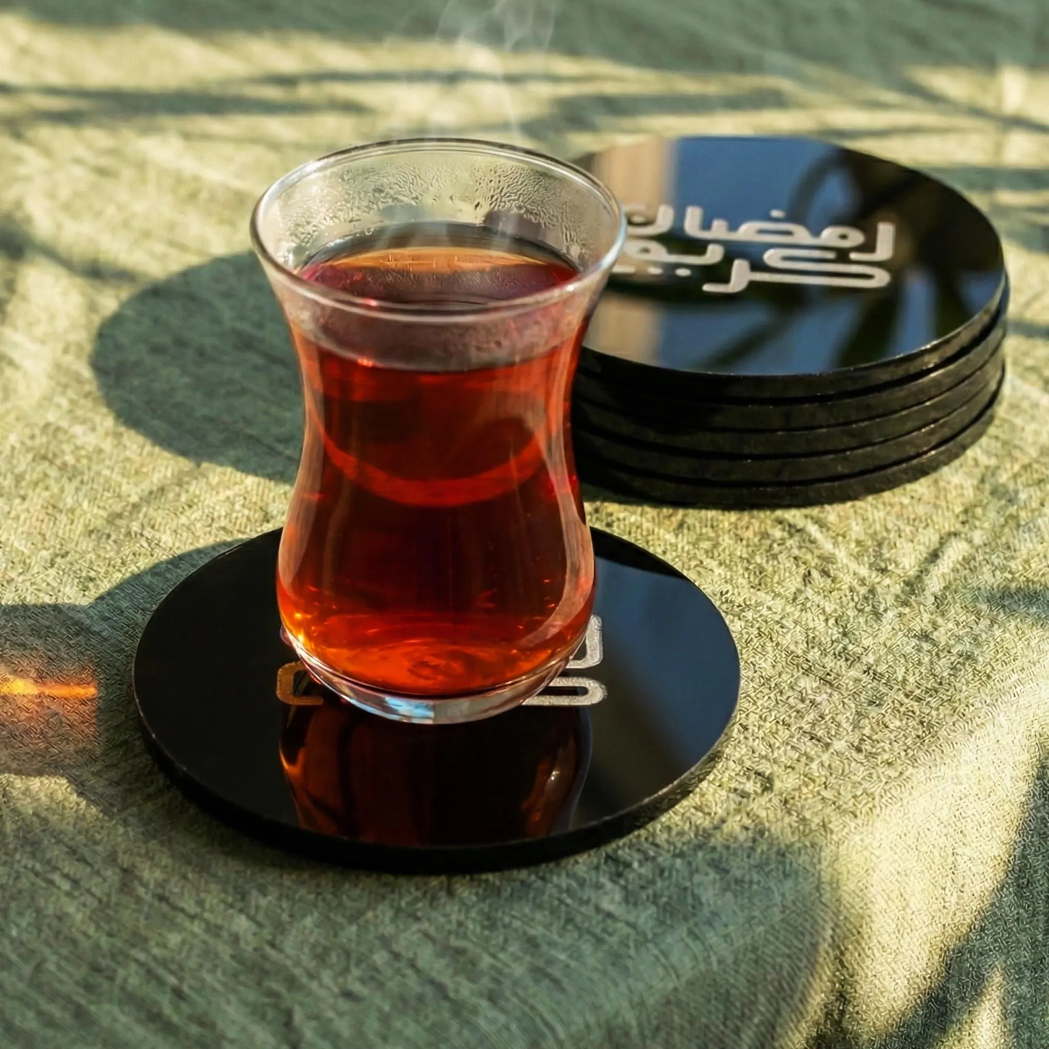 Ramadan Kareem Engraved Coasters Islamic Table Decor Ramadan Decoration Eid Gifts - image 2