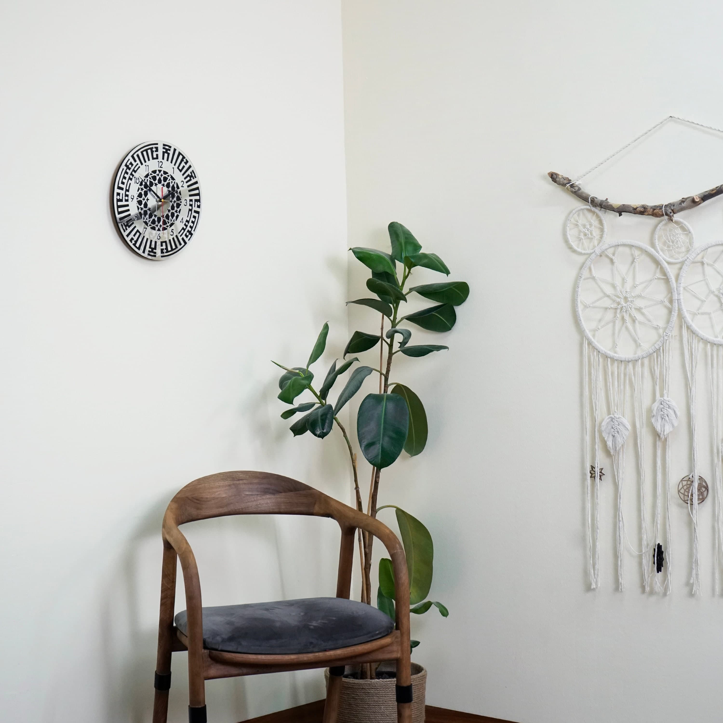 First Kalima Kufic Islamic Wall Art Clock with Latin Numbers, Wooden Acrylic Islamic Wall Art, Ramadan Decoration Arabic Clock, Eid Gift - image 4