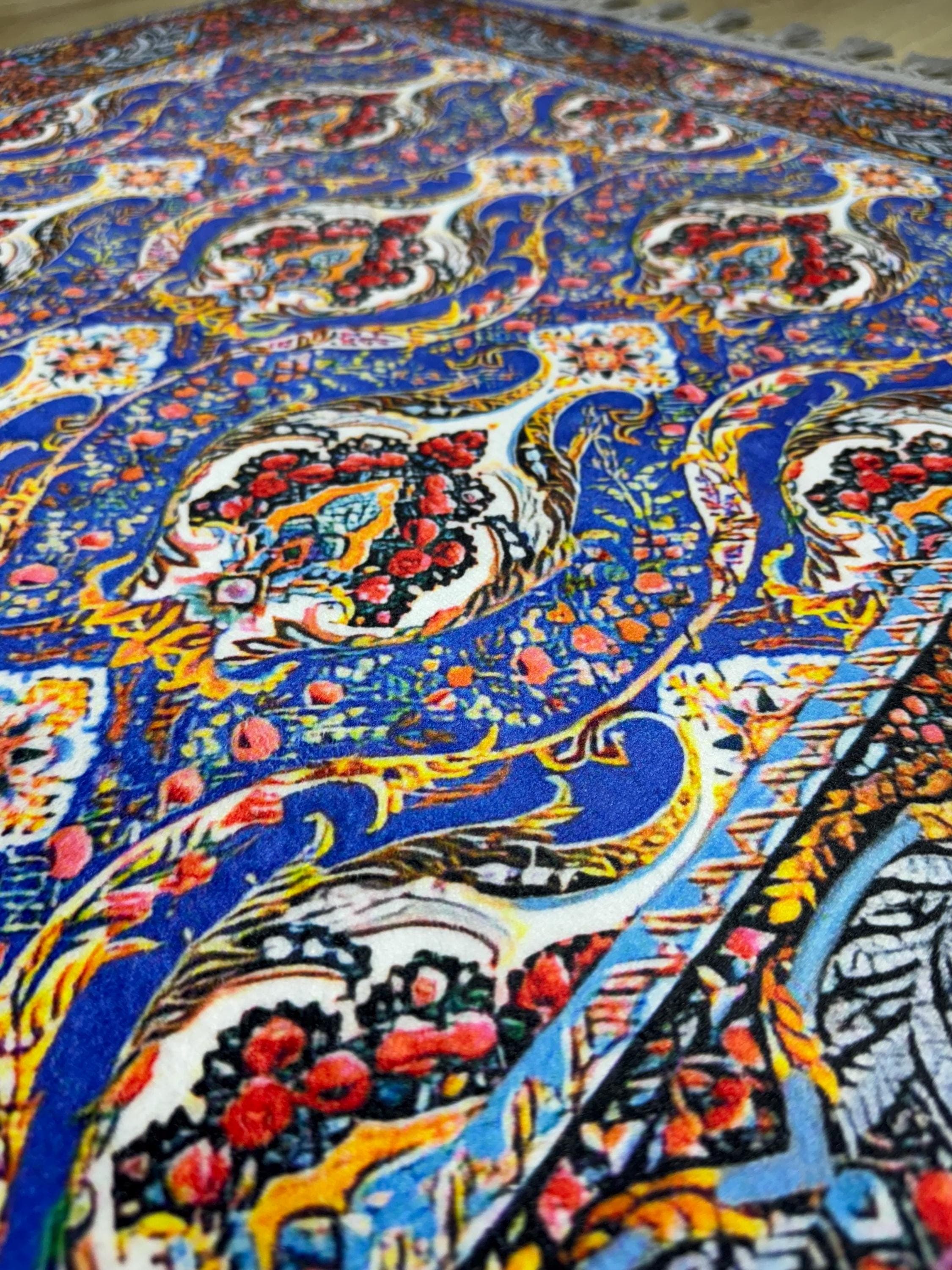 ottomanTurkish Prayer Rug , Multicolor Islamic  Mat , Ramadan İslamic Gift - Muslims Mat - Her His Carpet - image 4