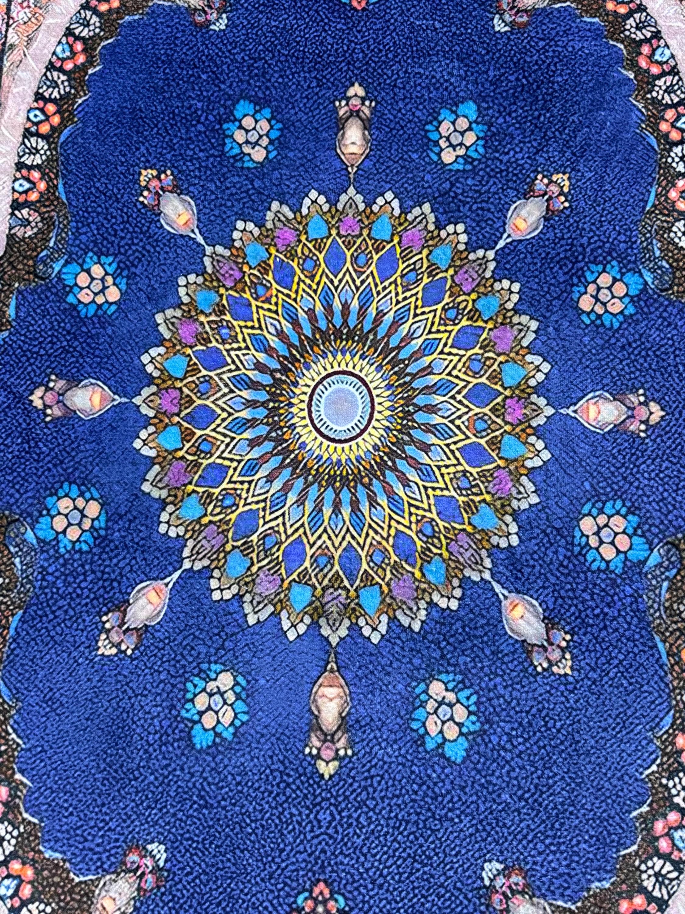 Soft Medallion Islamic Prayer Rug - Personalized Turkish Muslim  Mat -PrayerRoom -Bedroom -Living Room, Sejadah - image 5