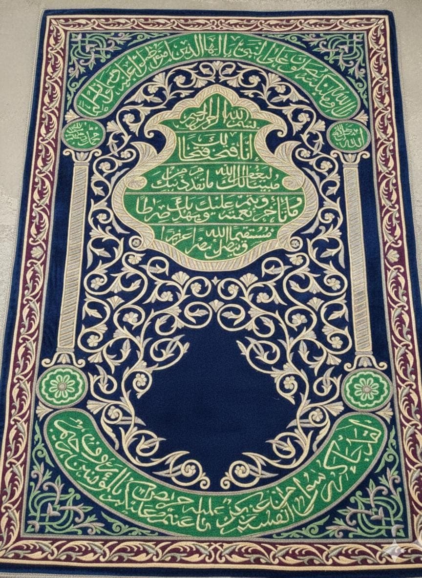 Ayat al-Kursi Wall Tapestry - Islamic Decor Calligraphy - Spiritual Ramadan Gift - Muslim Home Wall Art - image 4