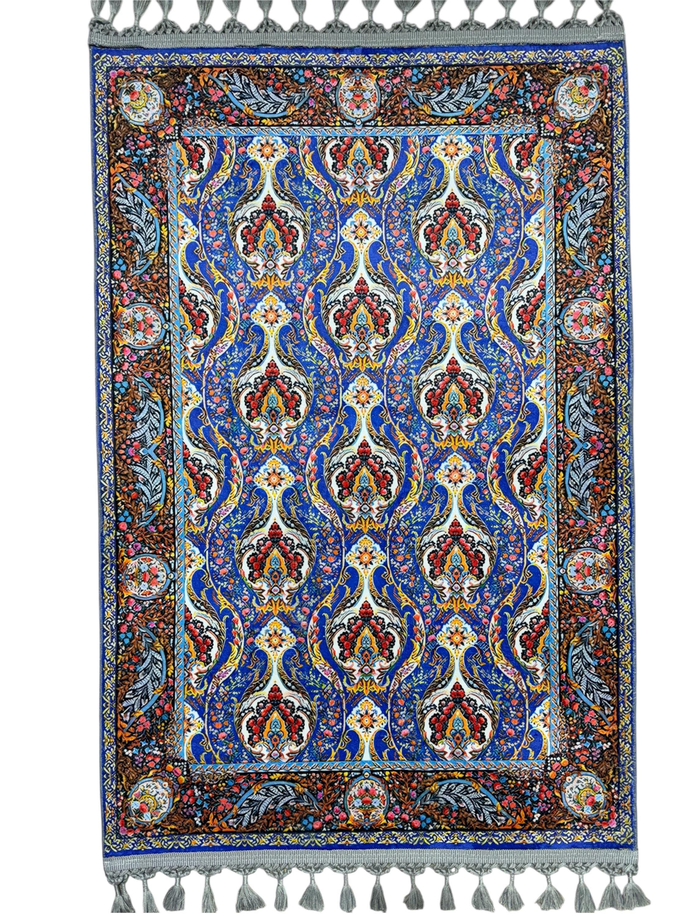 ottomanTurkish Prayer Rug , Multicolor Islamic  Mat , Ramadan İslamic Gift - Muslims Mat - Her His Carpet - image 3