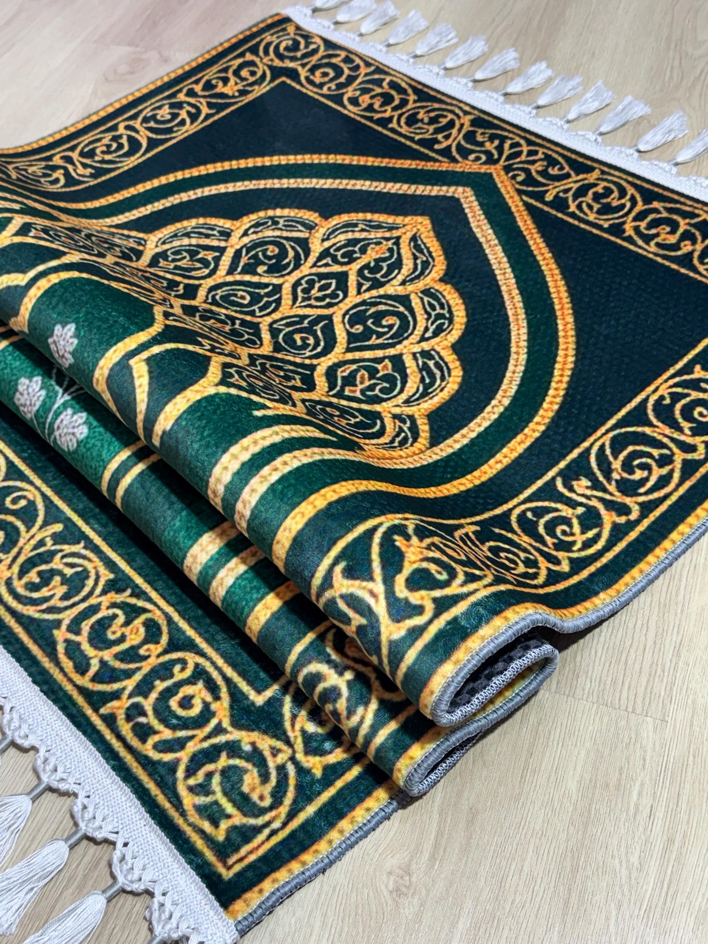 Prayer Mat – Turkish Islamic Soft Muslim Prayer Rug- Janamaz - Sejadah - Muslims Gift - image 4