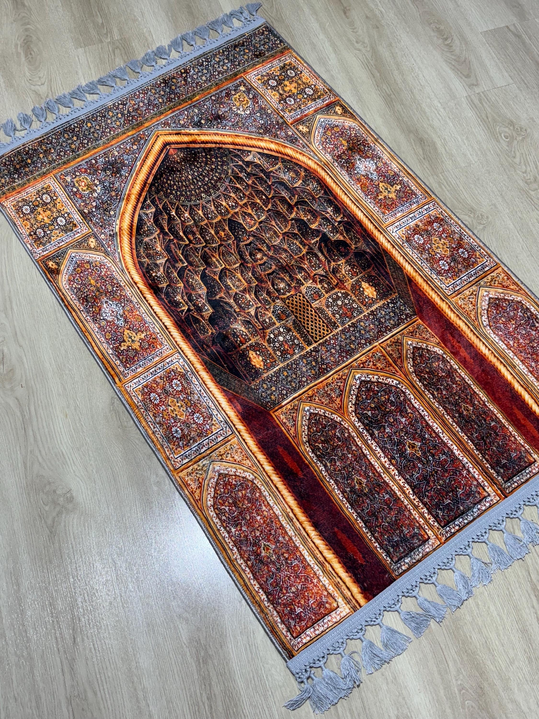 Mihrab Turkish Prayer Rug , Sejadah , Janamaz -Ramadan Eid Wedding Gift - Gebetsteppich, Custom Mat