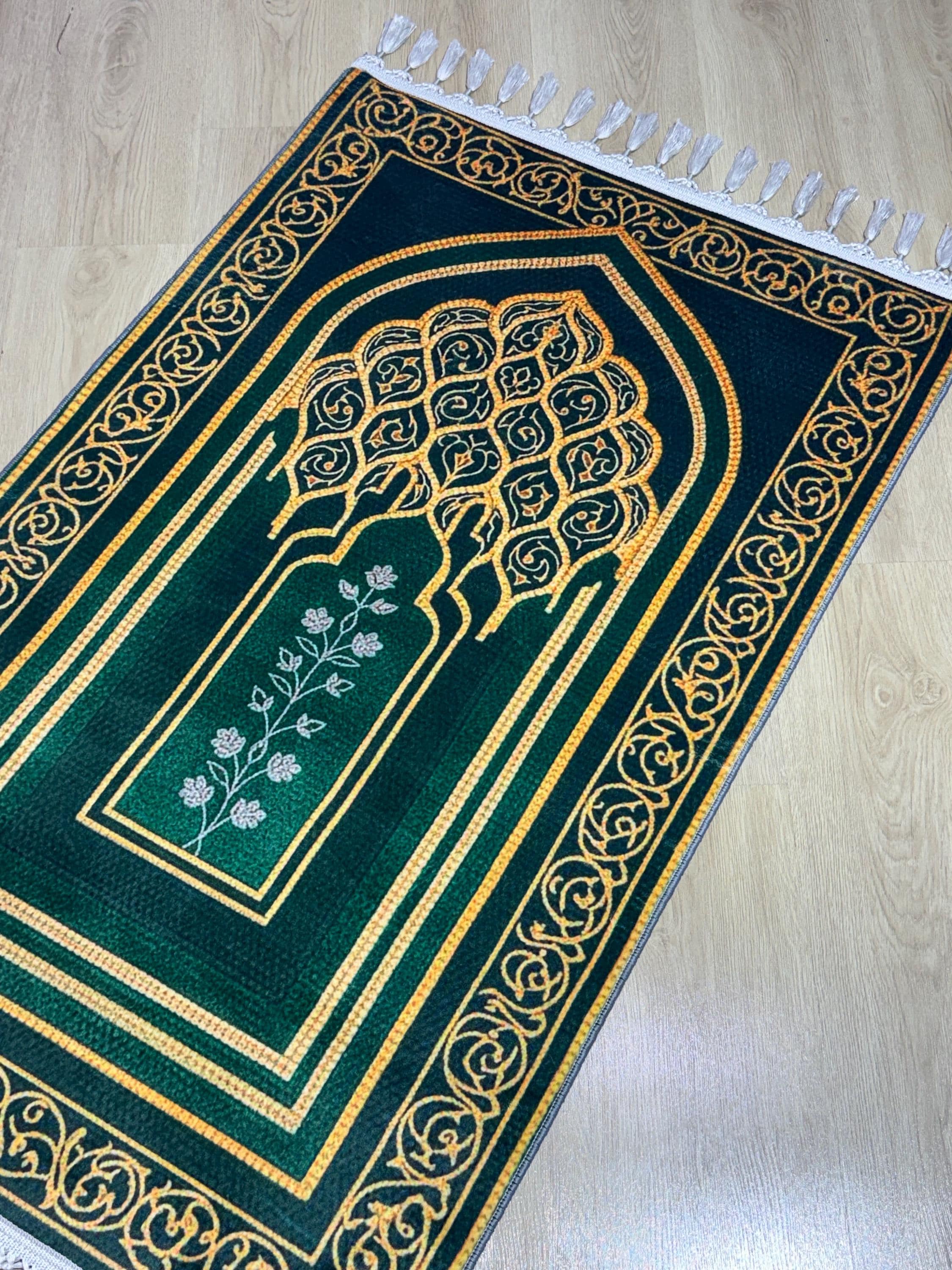 Prayer Mat – Turkish Islamic Soft Muslim Prayer Rug- Janamaz - Sejadah - Muslims Gift