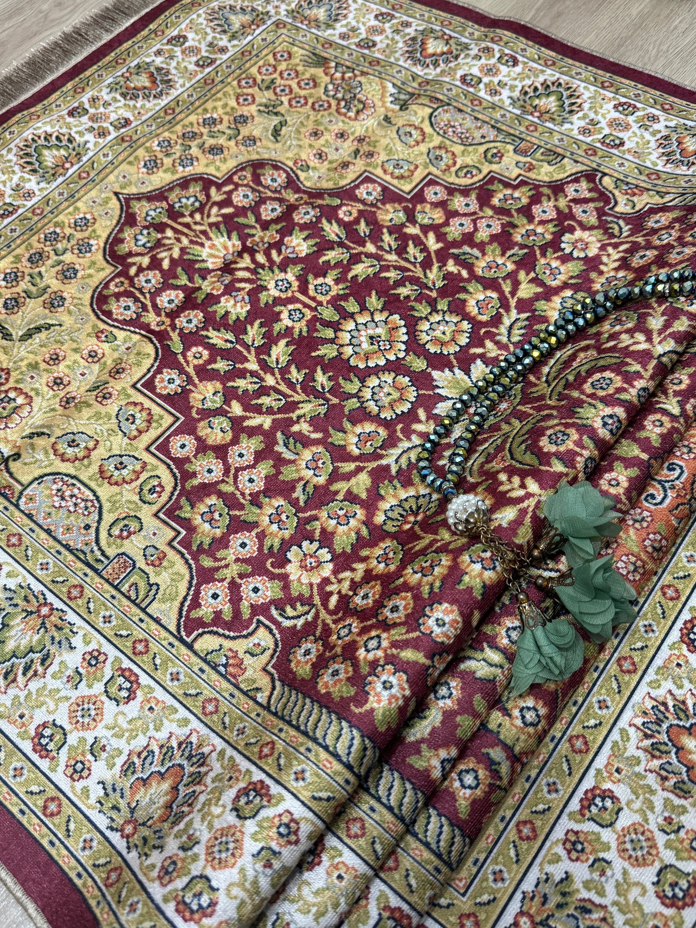 Luxury Muslim Prayer Rug, Elegant Islamic Gift - image 5