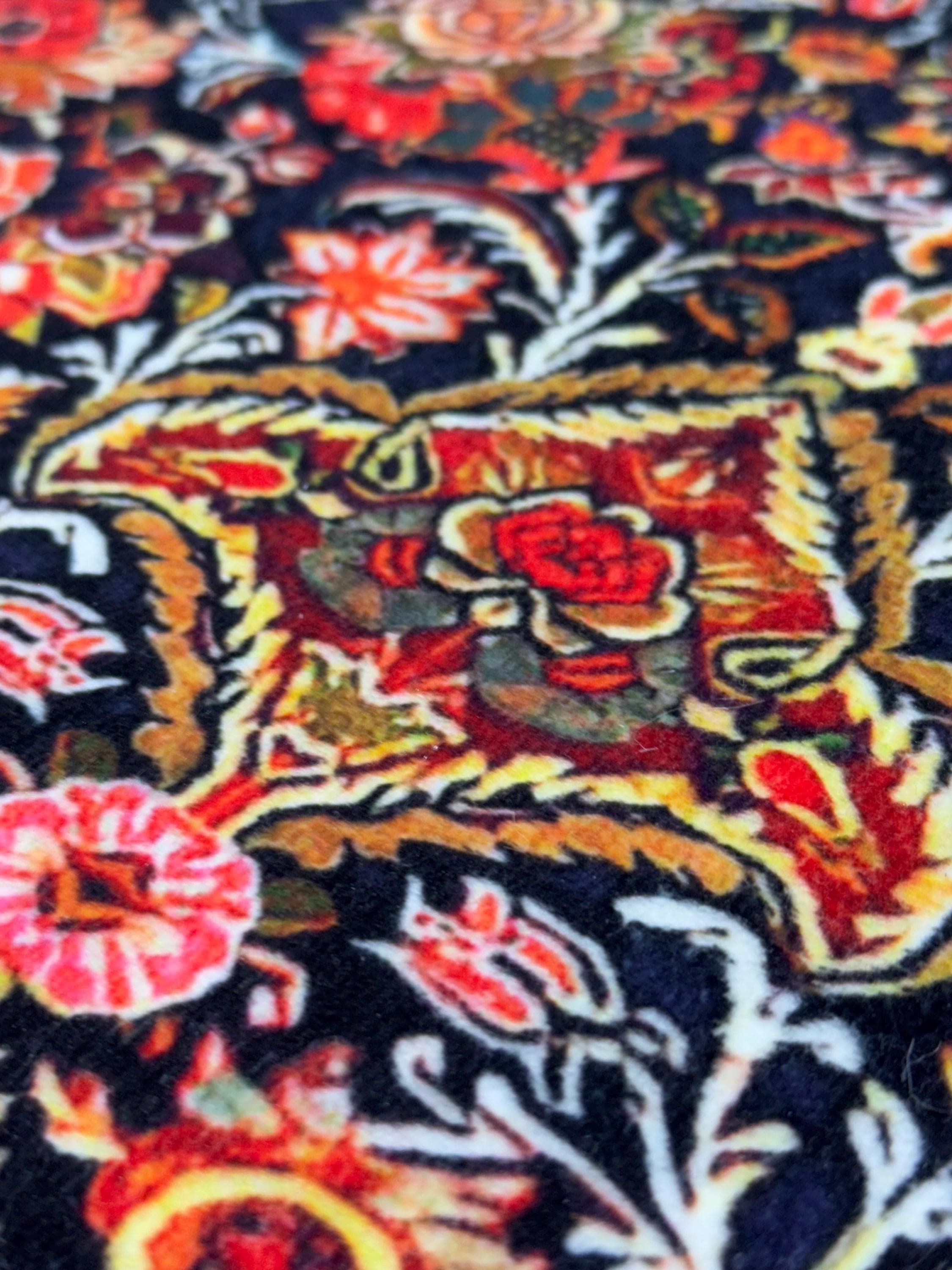 Floral Muslim Prayer Rug , Turkish Motif Islamic Decor -Ramadan Gift -Sejadah - Janamaz - Salah - Mihrab - image 4