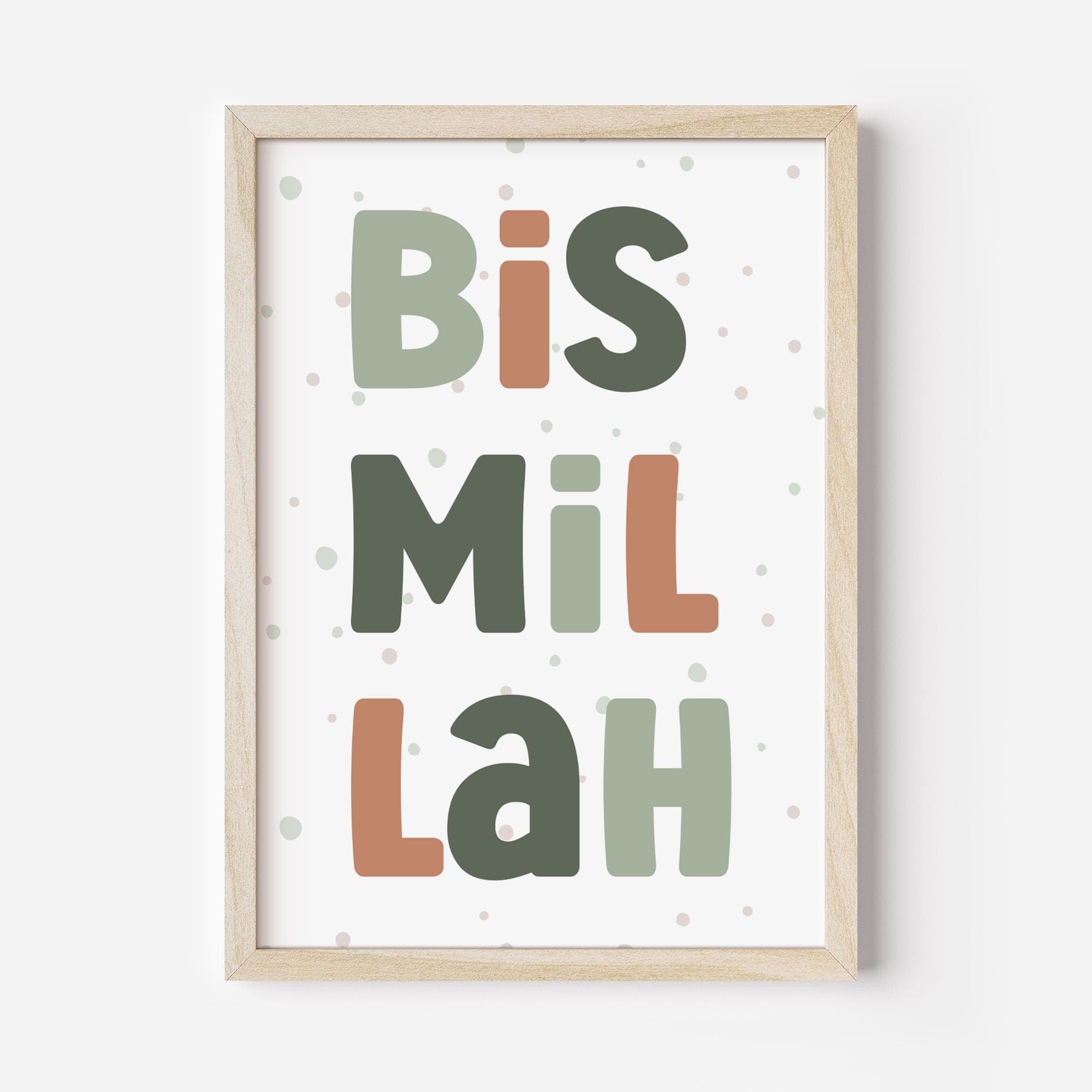 Personalised Islamic Wall Art Prints for Children DIGIAL DOWNLOAD, Eid Gifts Kids, Set of 3 Printable Muslim Posters for Nursery, Bismillah - image 5