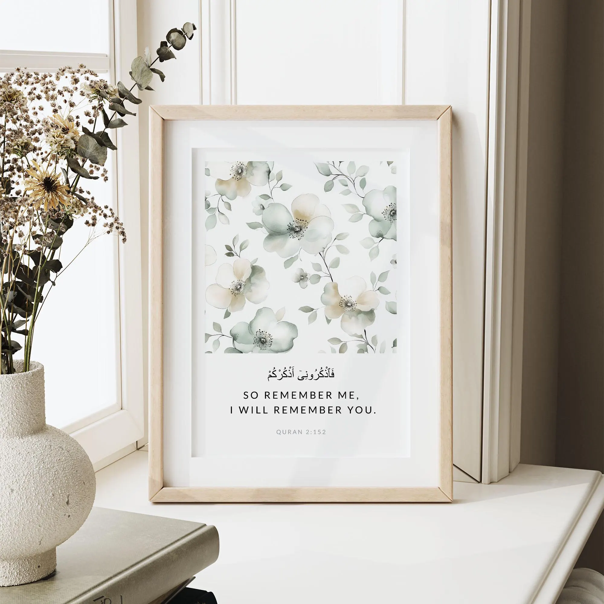 Islamic Wall Art Print Digital Download, Printable Quran Verse Poster, Eid gift, Sage Green Modern Muslim Home Decor, Islamic Quote Artwork - image 4