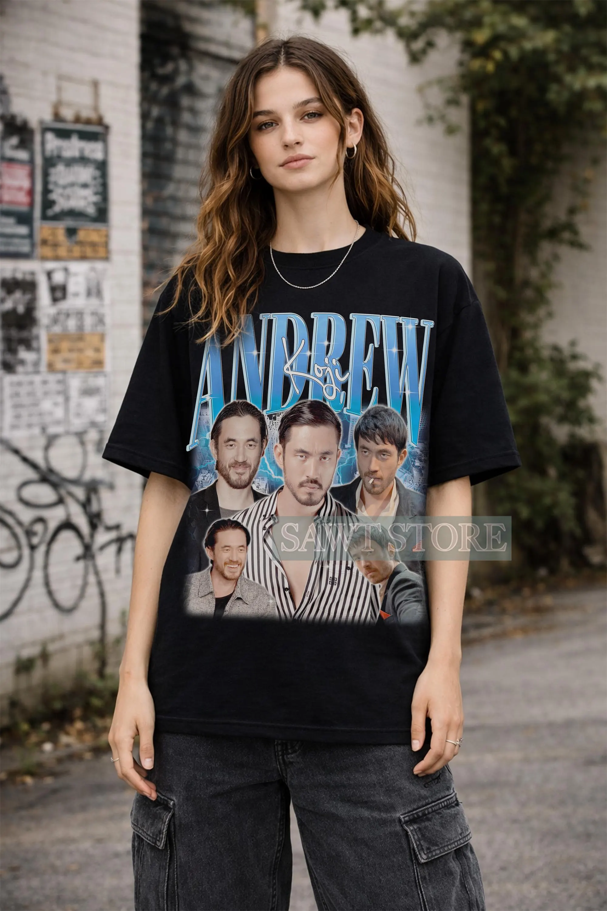 Andrew Scott Collage Sweatshirt – Vintage Style Graphic Tee