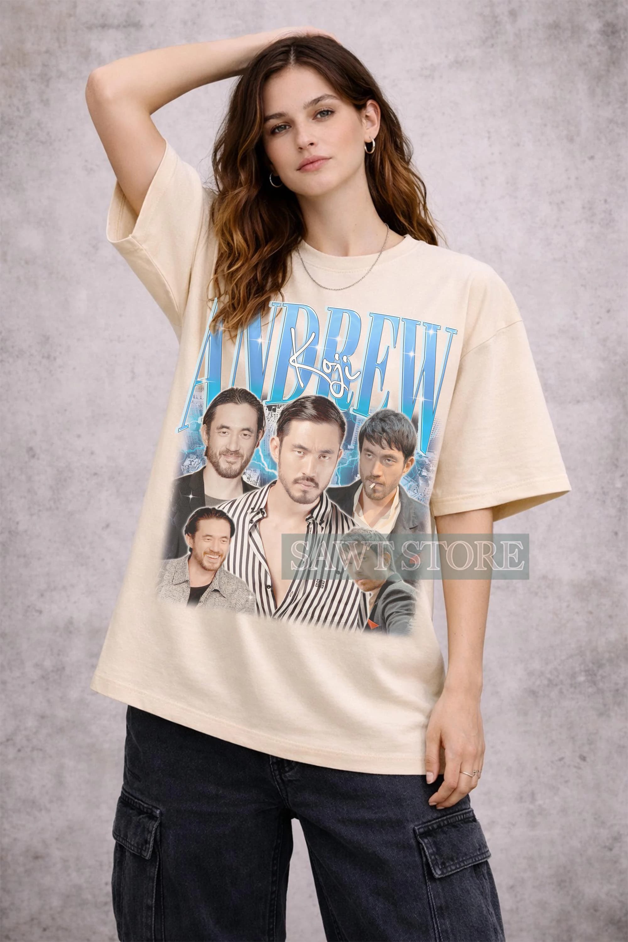 Andrew Scott Collage Sweatshirt – Vintage Style Graphic Tee - image 3