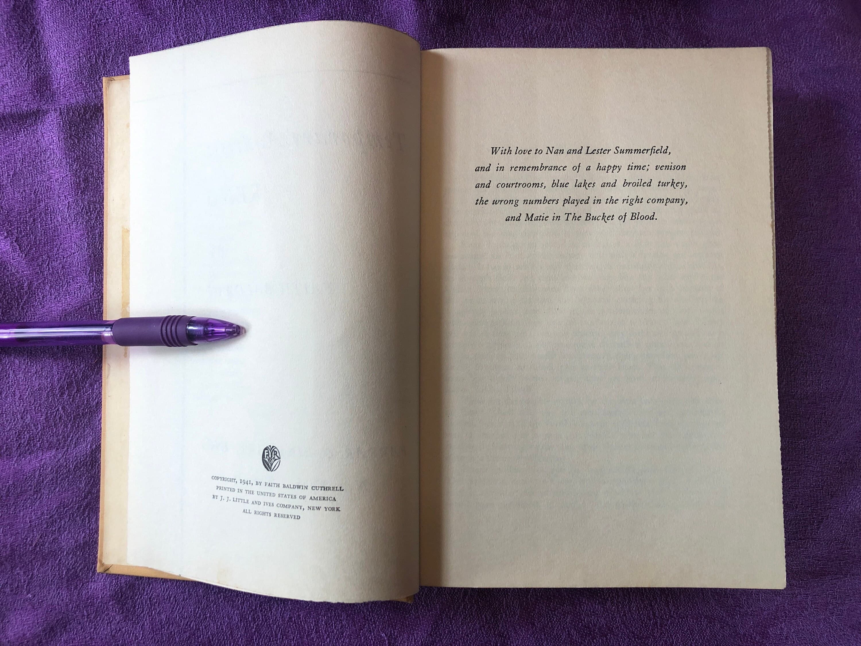 Temporary Address Reno, by Faith Baldwin, First Edition, Hardcover Book, 1941 - image 4