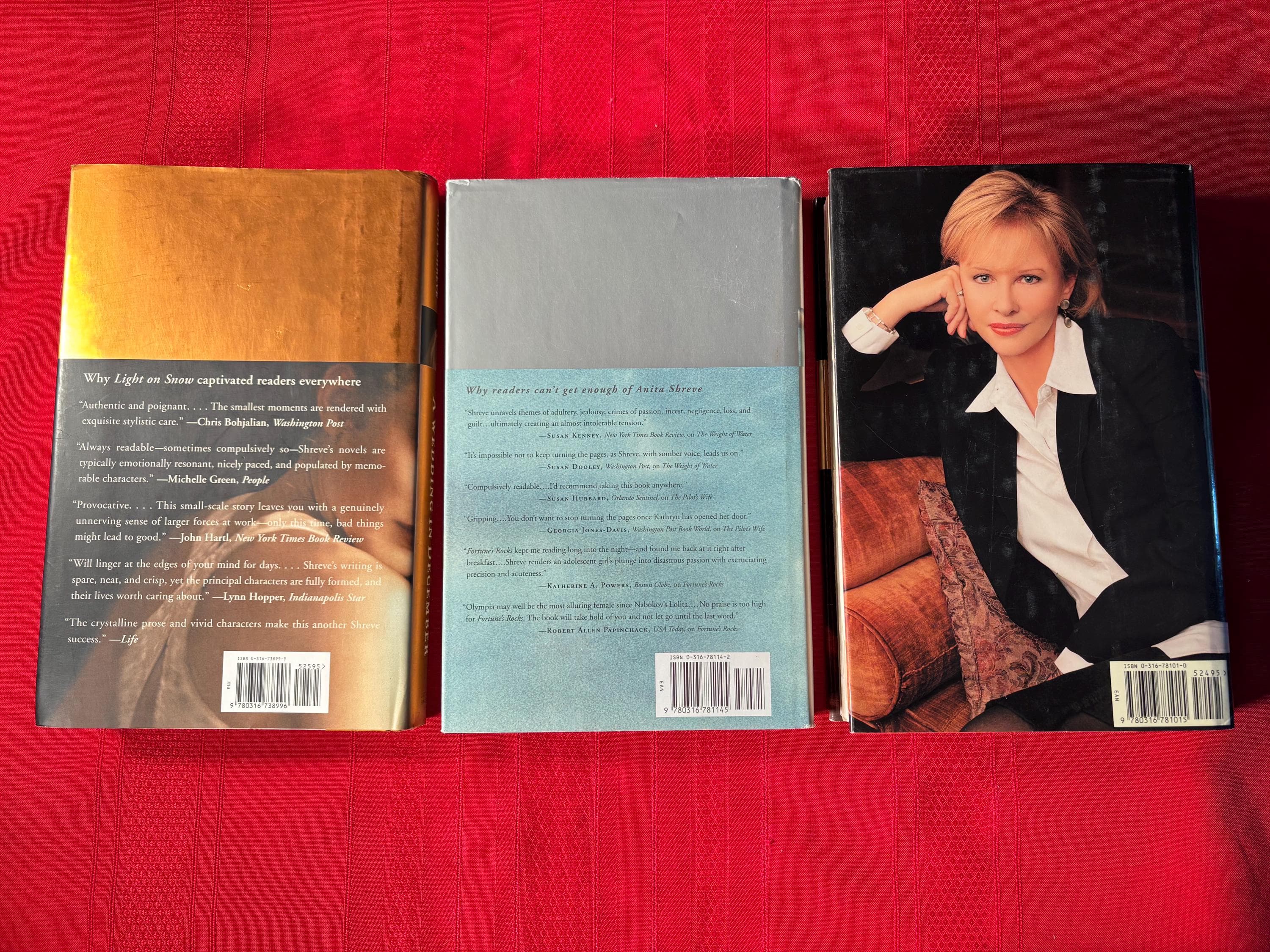 Anita Shreve Book Bundle, 3 Hardcover Books, Fortune's Rocks, The Last Time They Met, A Wedding in December, 2000's - image 4