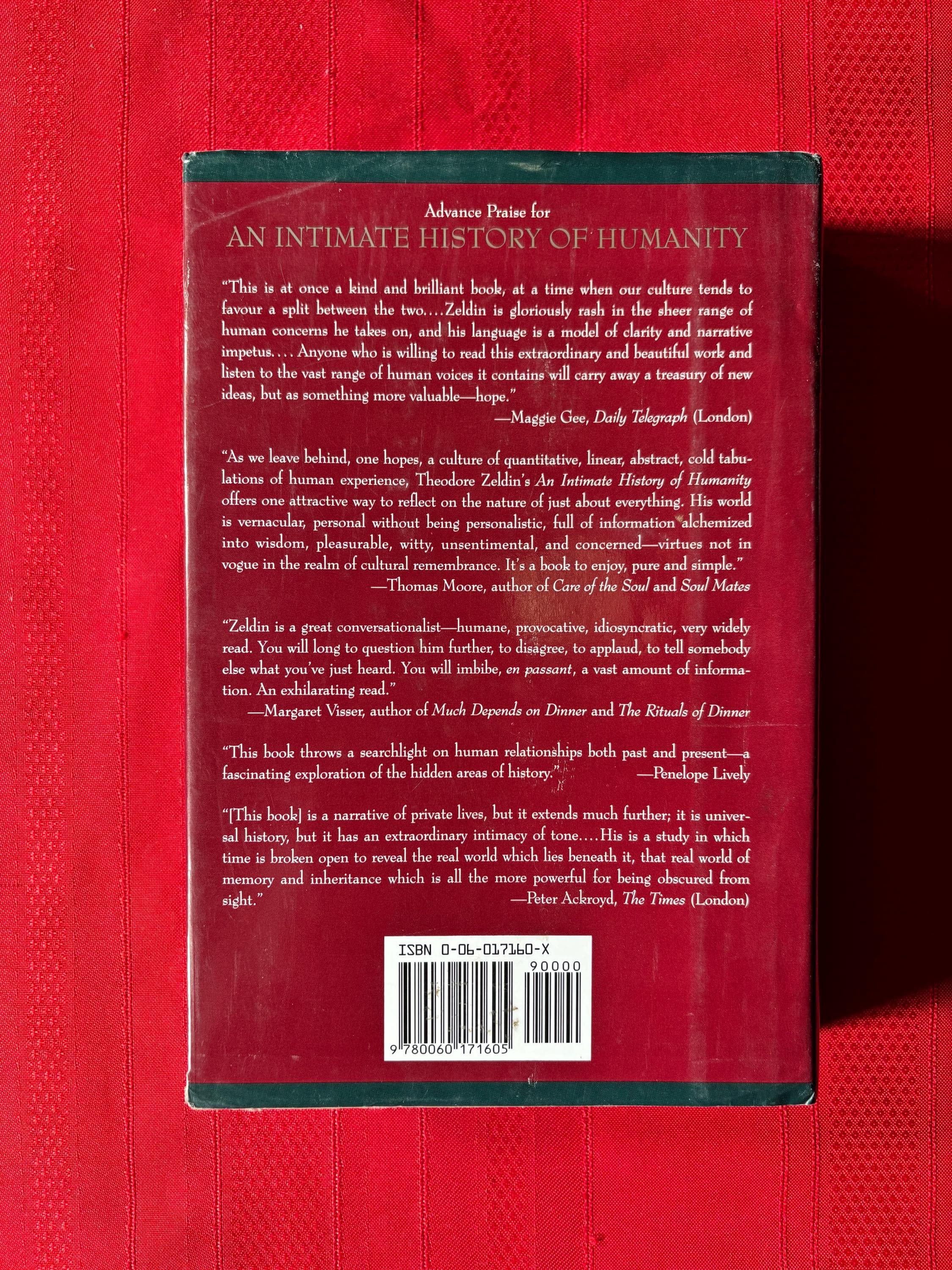 An Intimate History of Humanity, by Theodore Zeldin, First U.S. Edition, Hardcover Book, 1994 - image 4