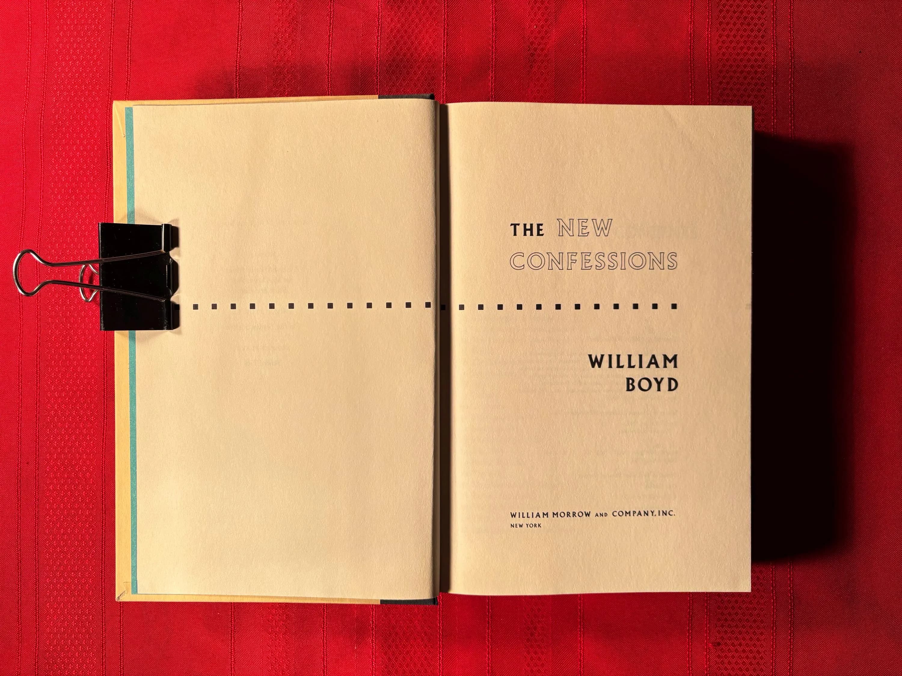 The New Confessions, by William Boyd, First Edition, Hardcover Book, 1988 - image 4