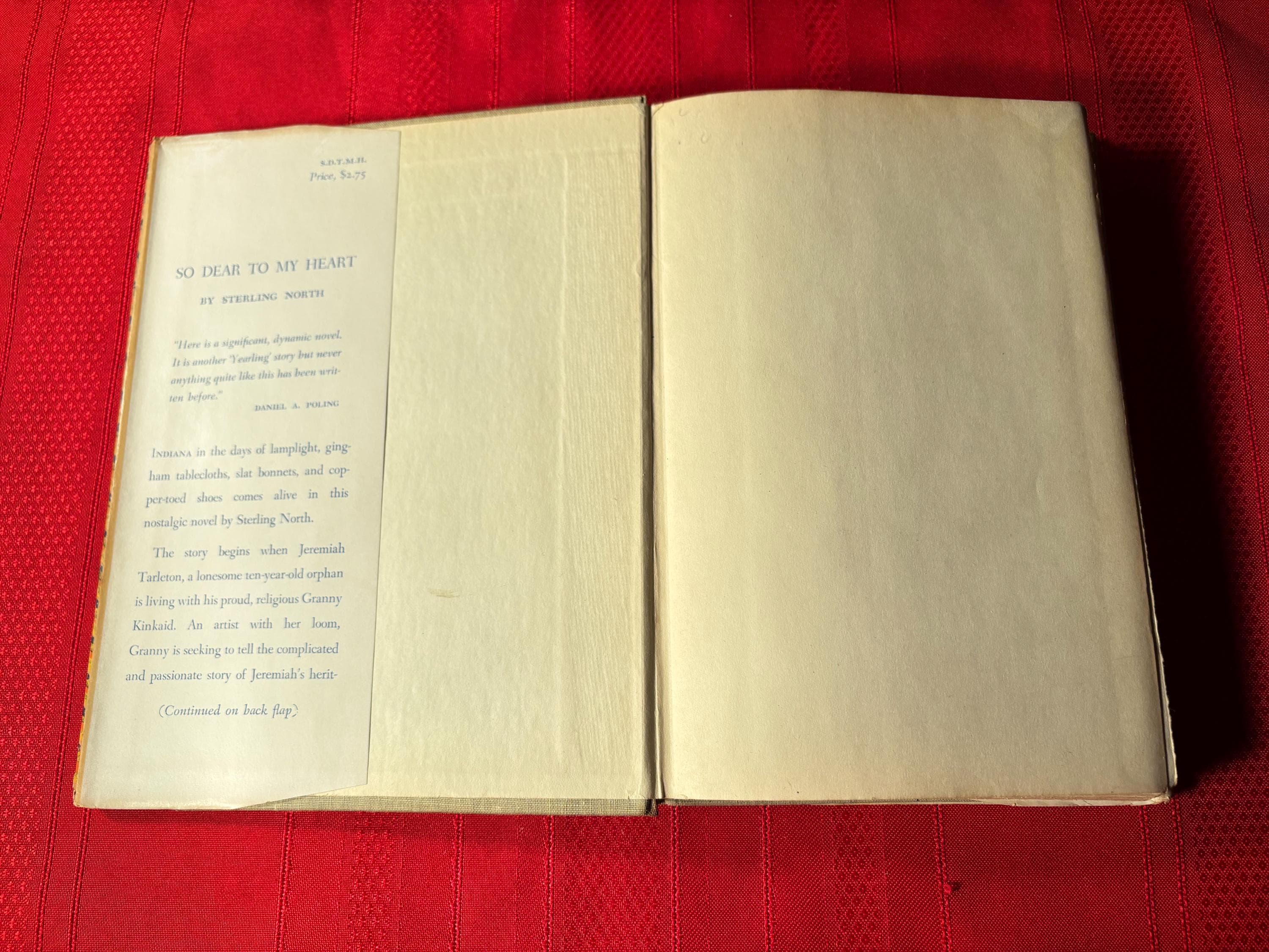 So Dear To My Heart, by Sterling North, Stated First Edition, Hardcover Book, 1947 - image 5