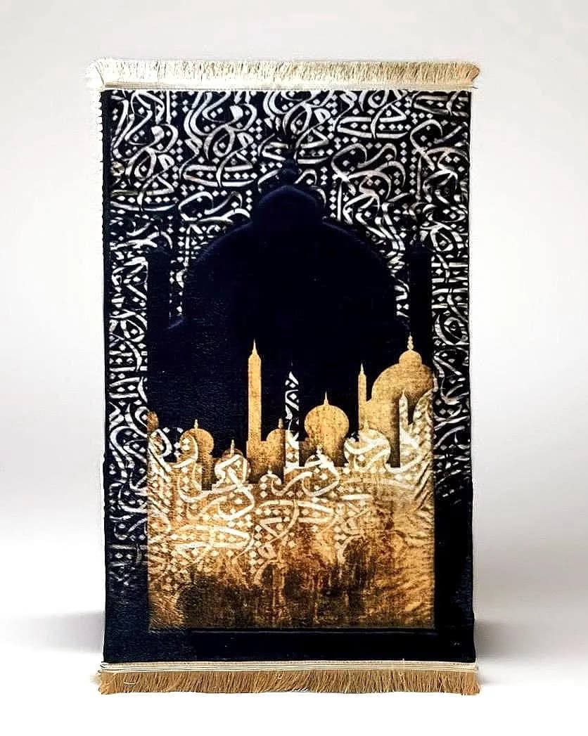 Prayer Mat | Salah Mat | Sajadah | Cushioned | Islamic Gift | Eid | Ramadan | Luxury and Premium  | Caligraphy Design - image 4