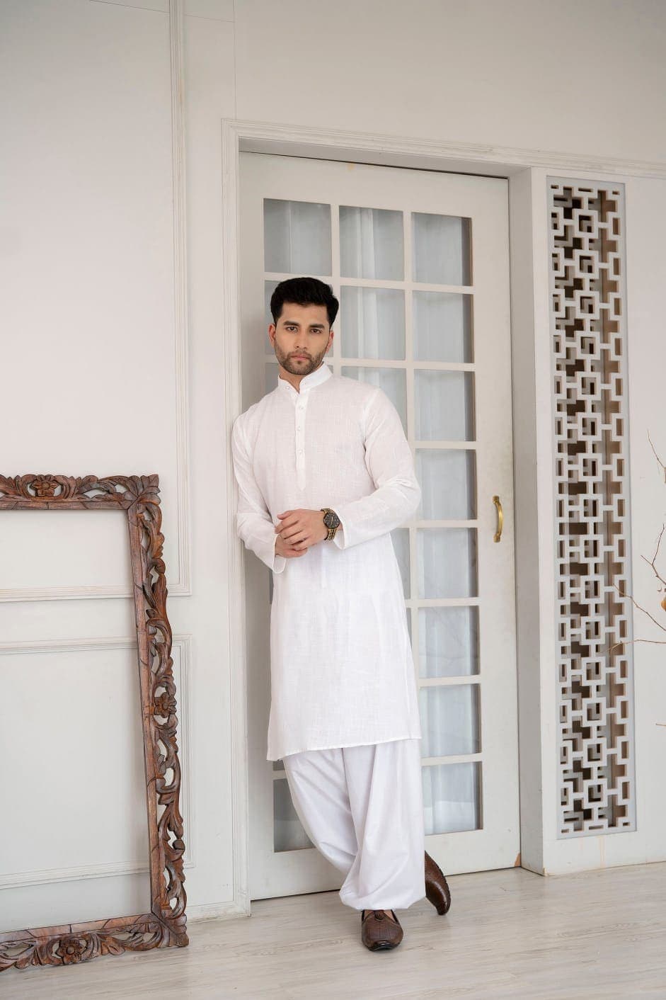 Handmade Cotton Kurta Pajama Set: Men's Ethnic Wear