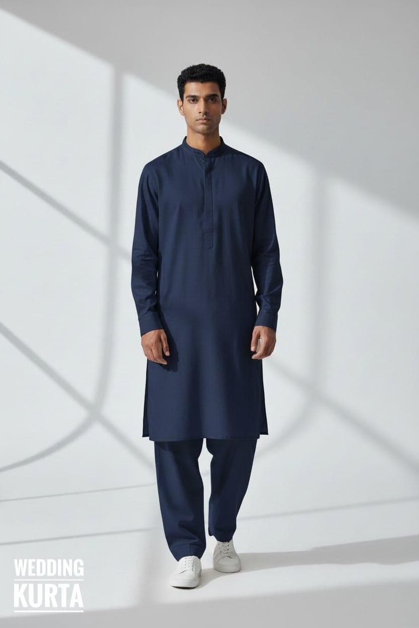 Men's Grey Eid Special Men Kurta Pajama – Traditional Islamic Clothing for Ramadan & Friday Prayer - image 3