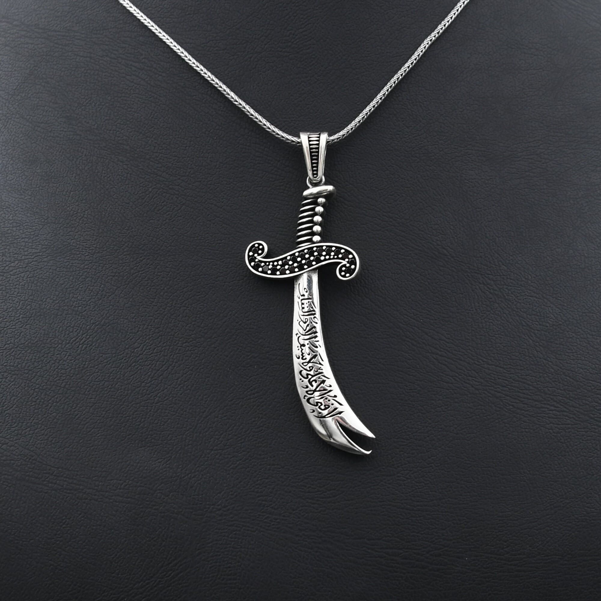 Ali Zulfiqar Sword Necklace, Sword Design, Handmade Necklace, Gift for Him, Gift For Her, Zulfiqar Necklace, 925 Sterling Silver Necklace - image 5