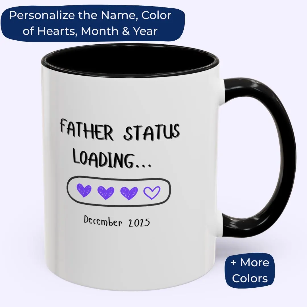Personalized New Dad Mug: Baby Reveal Gift