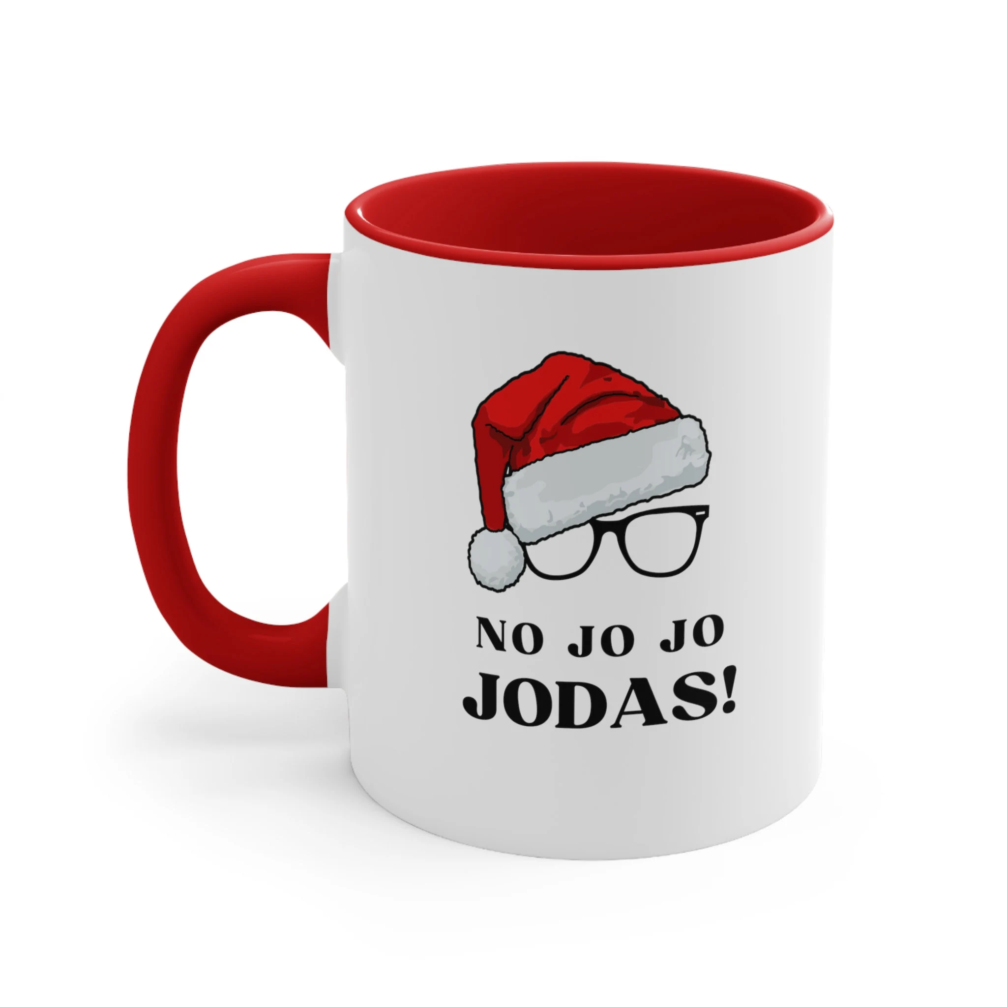 No Jo Jo Jodas Santa Hat 11oz Mug, No Me Jodas, Festive Humor Coffee Cup for Christmas Cheer, Mug with Design, Spanish Mug, Christmas Mug - image 4