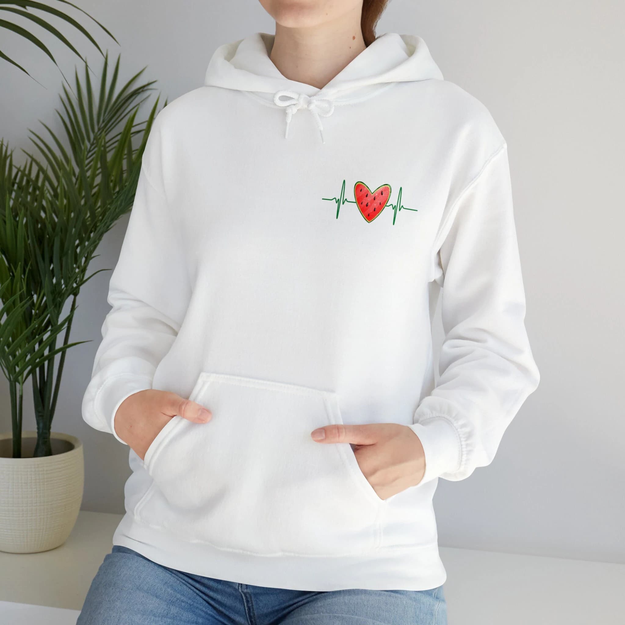 Free Palestine Watermelon Pulse Hooded Sweatshirt, Palestine Hoodie, Palestine Sweatshirt, ProPalestine Hoodie, Activist , Protest, Gaza