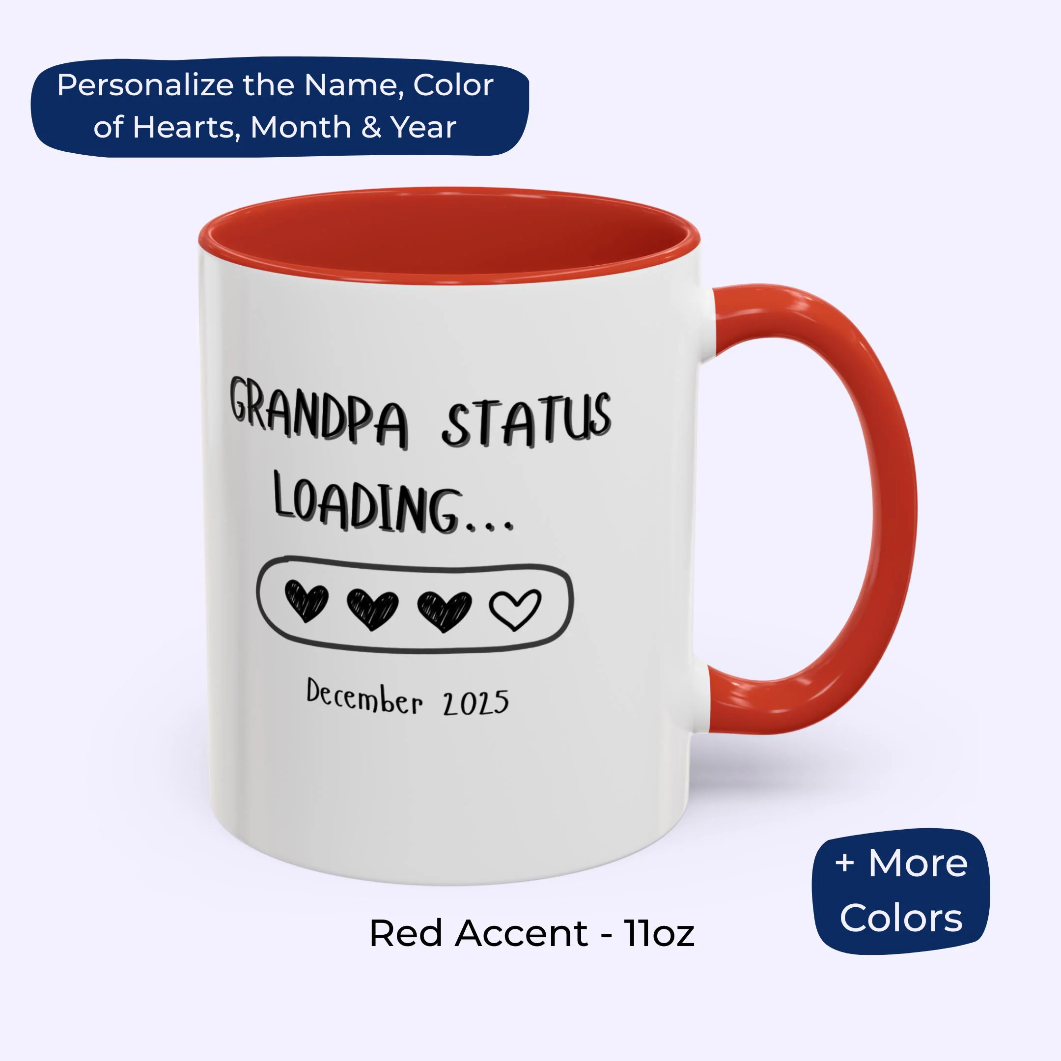 Personalized New Dad Mug: Baby Reveal Gift - image 4