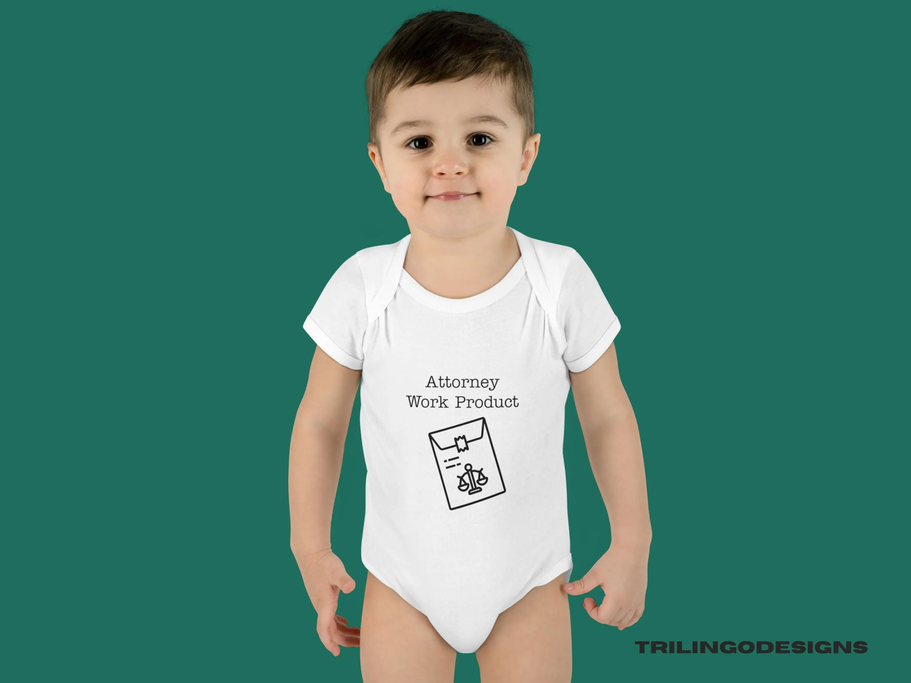 Attorney Work Product Baby Bodysuit: Funny Lawyer Gift - image 5