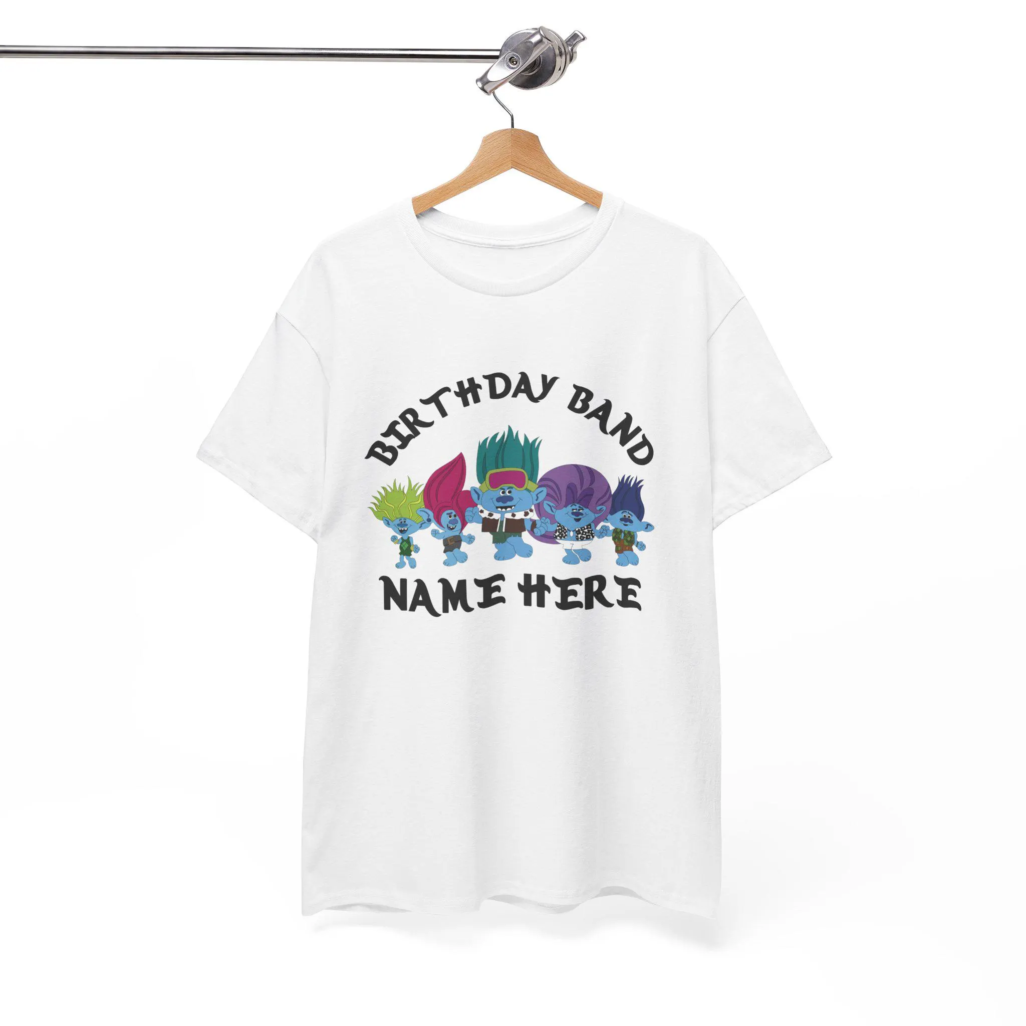 Personalized Trolls Birthday Band Shirt: Matching Family Birthday Tee - image 4