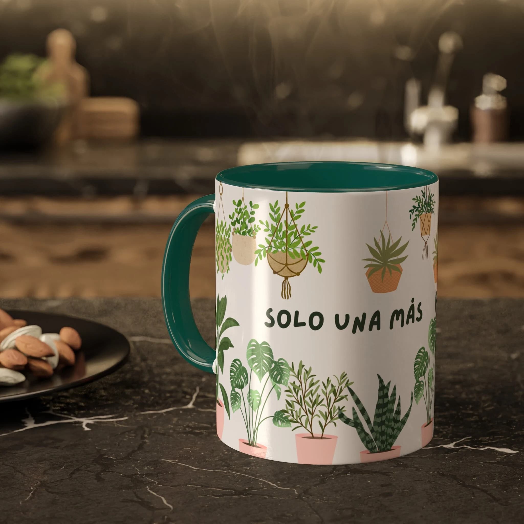 Personalized Plant Mug: "Solo Una Mas" Spanish Mug, Gardening Gift - image 3
