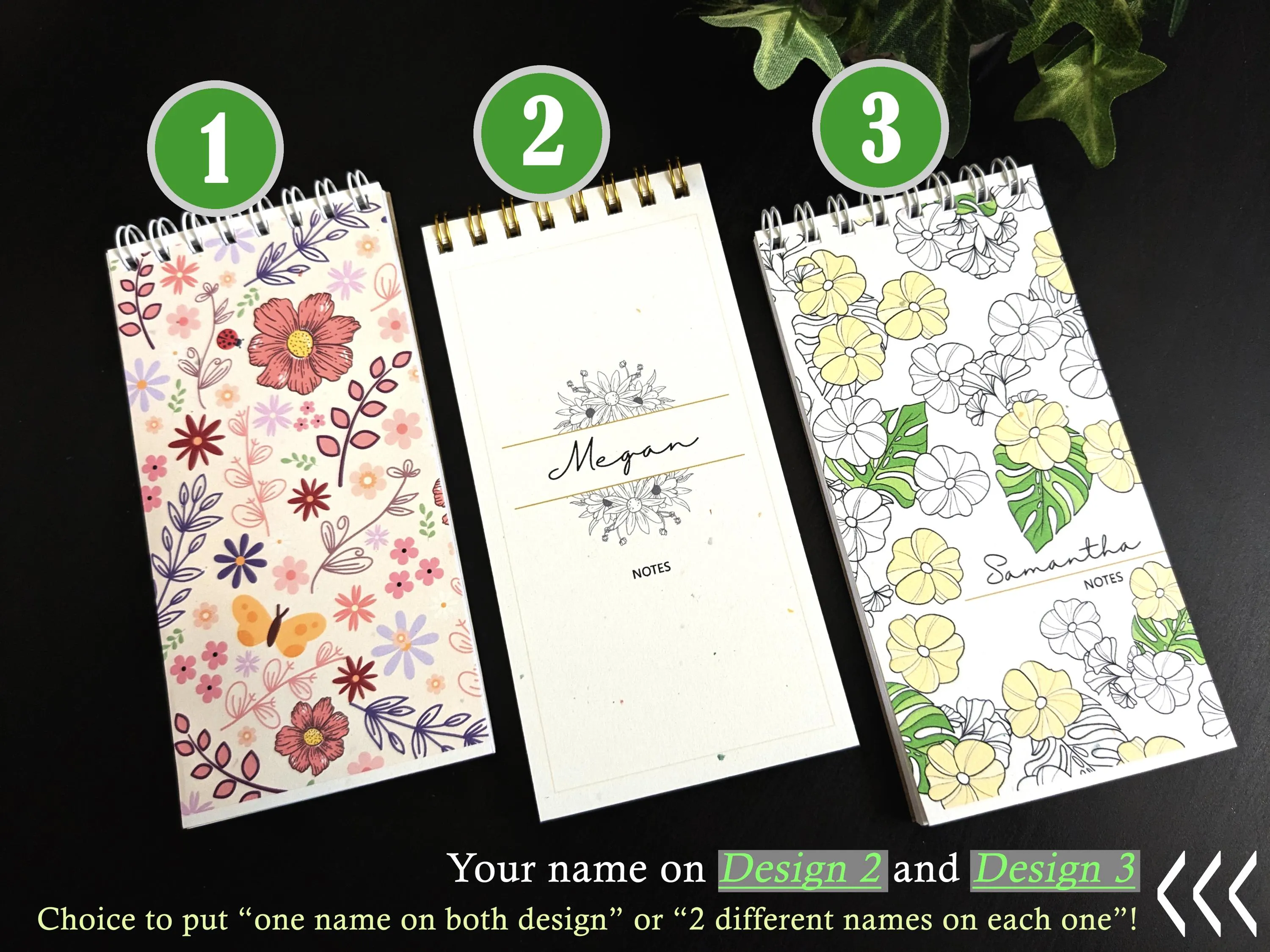 Personalized Wildflower Notepad Set: Custom Stationery Gift - image 5