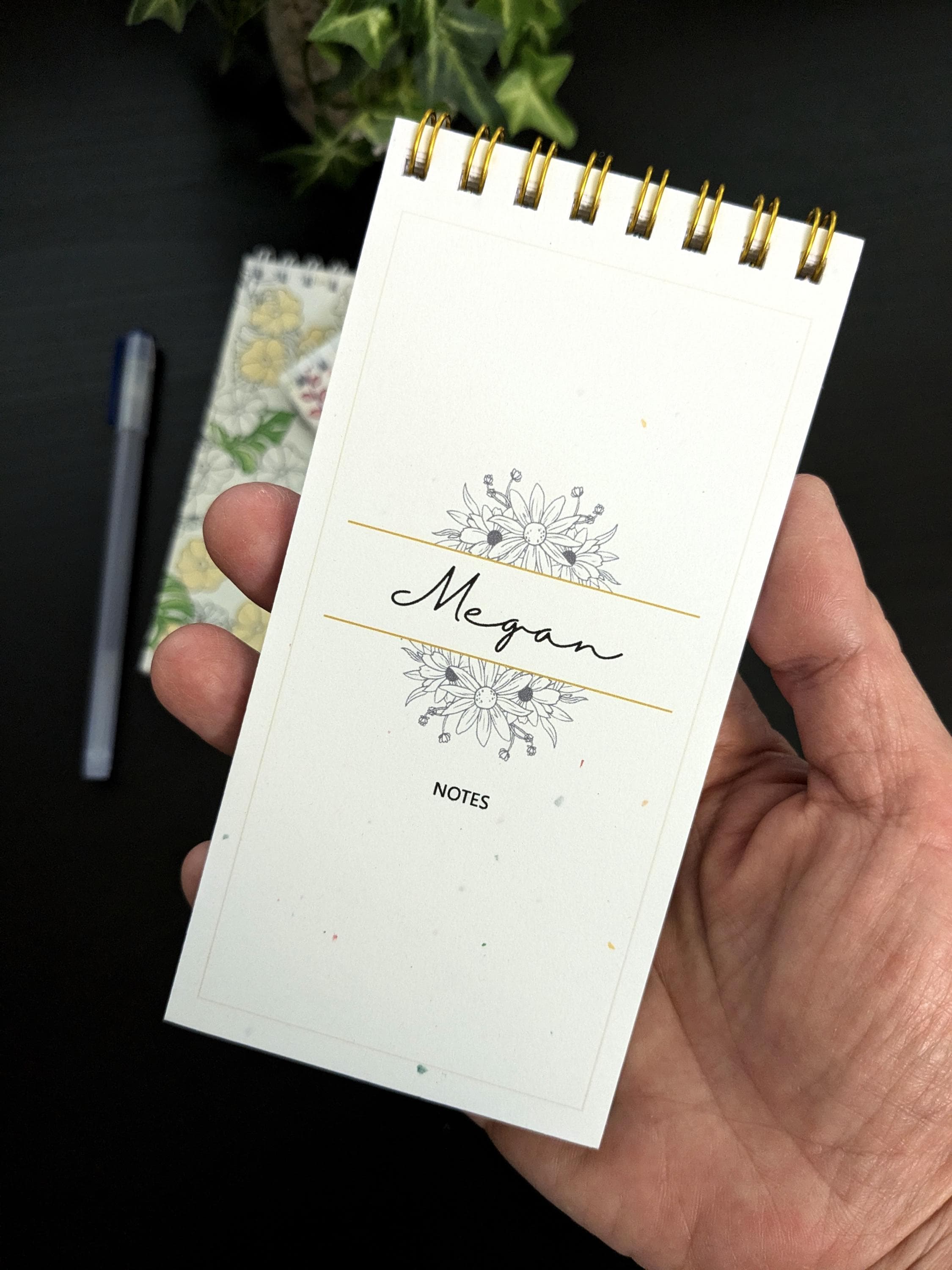 Personalized Wildflower Notepad Set: Custom Stationery Gift - image 3
