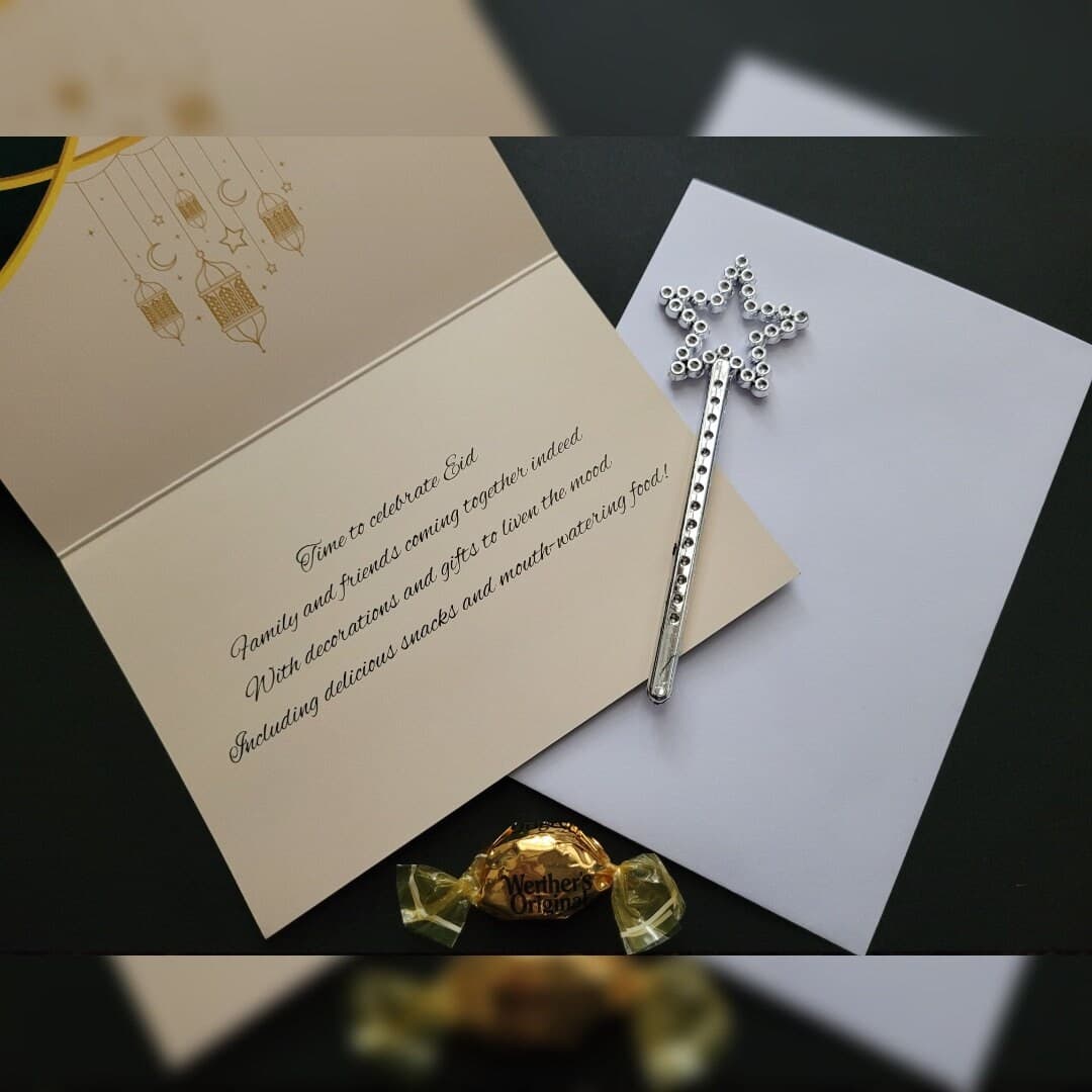 Landscape Eid Mubarak Card | Deluxe Paper | Personalised Message | Original Poem - image 3