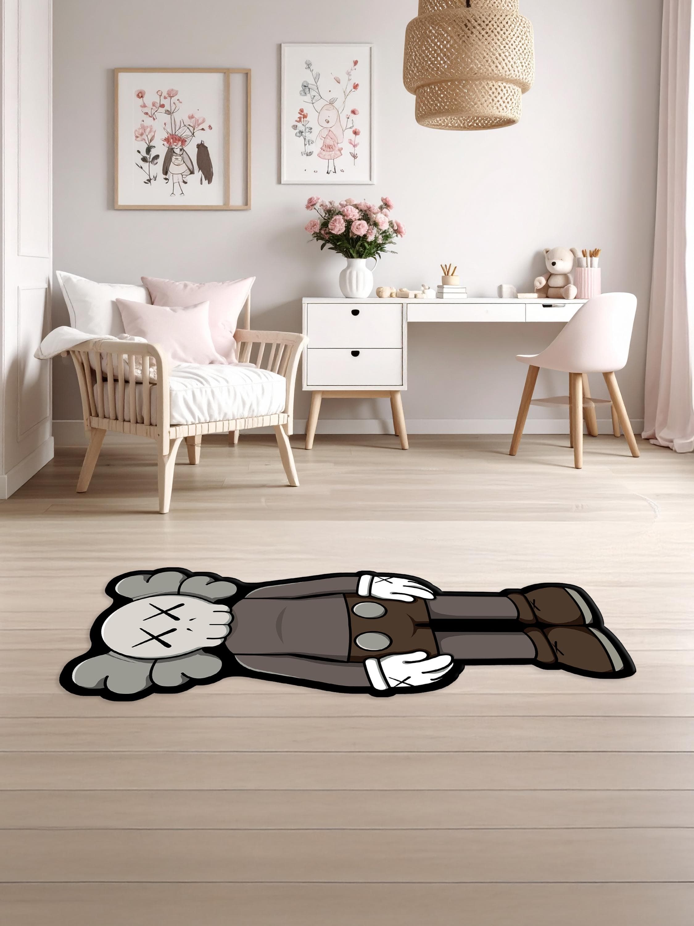 Cartoon Character Rug, Pop Art, Modern, Area, Living Room Rug - image 4
