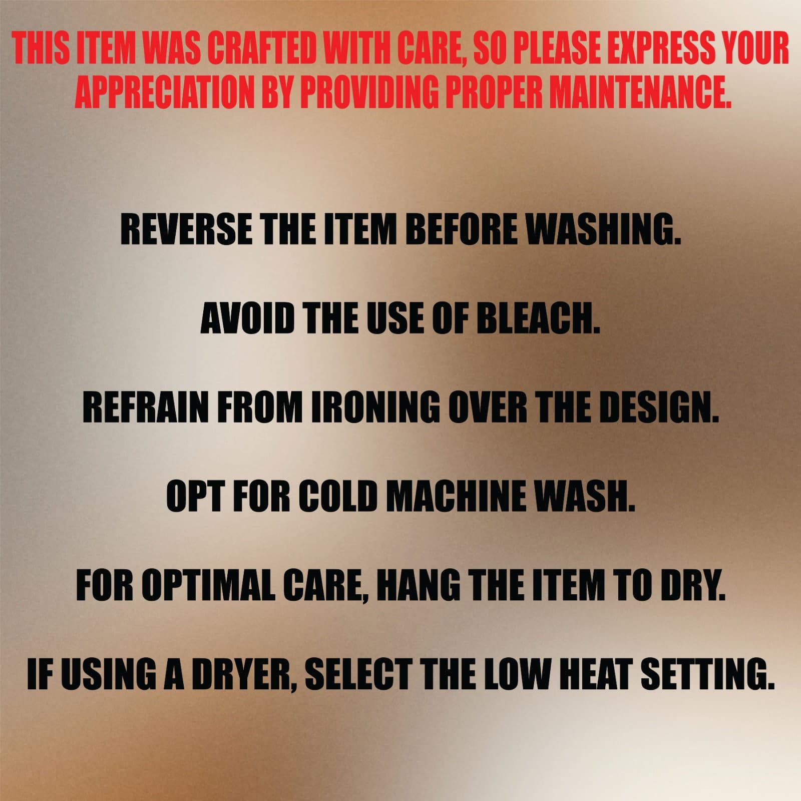 a sign with instructions on how to use a heater