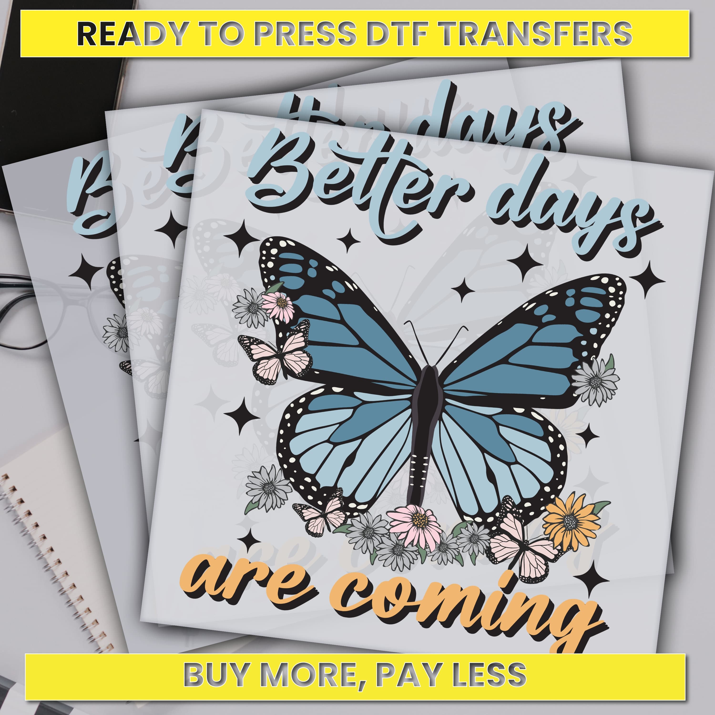 Better Days Are Coming Dtf Transfer, Animal Lover Ready For Press, Custom Dtf Transfers, Full Color Heat Transfer, DTF Prints