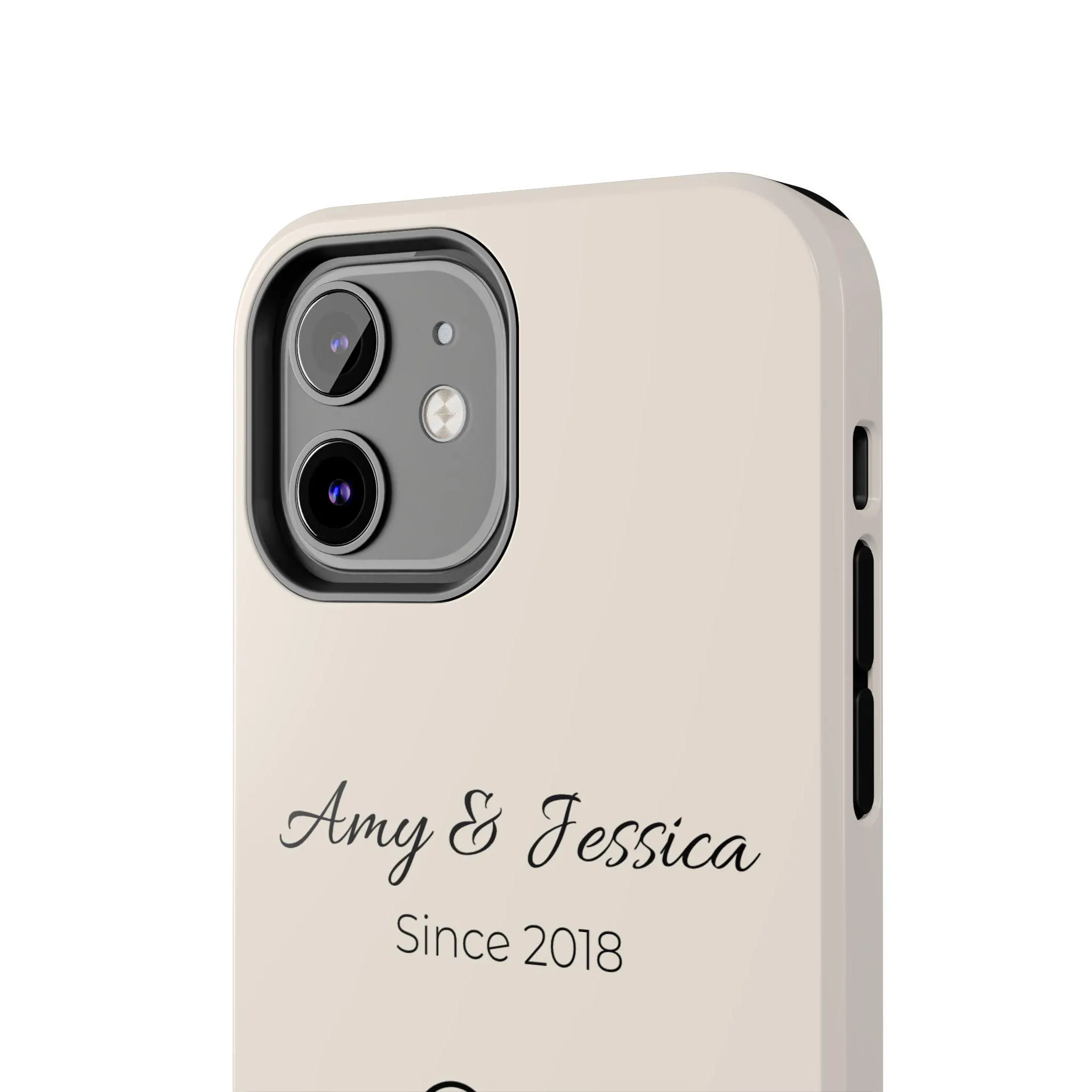 Personalized Best Friend Phone Case, Custom BFF Gift, Friends Since Phone Cover, Two Girls Line Art Case, Friendship Gift - image 5