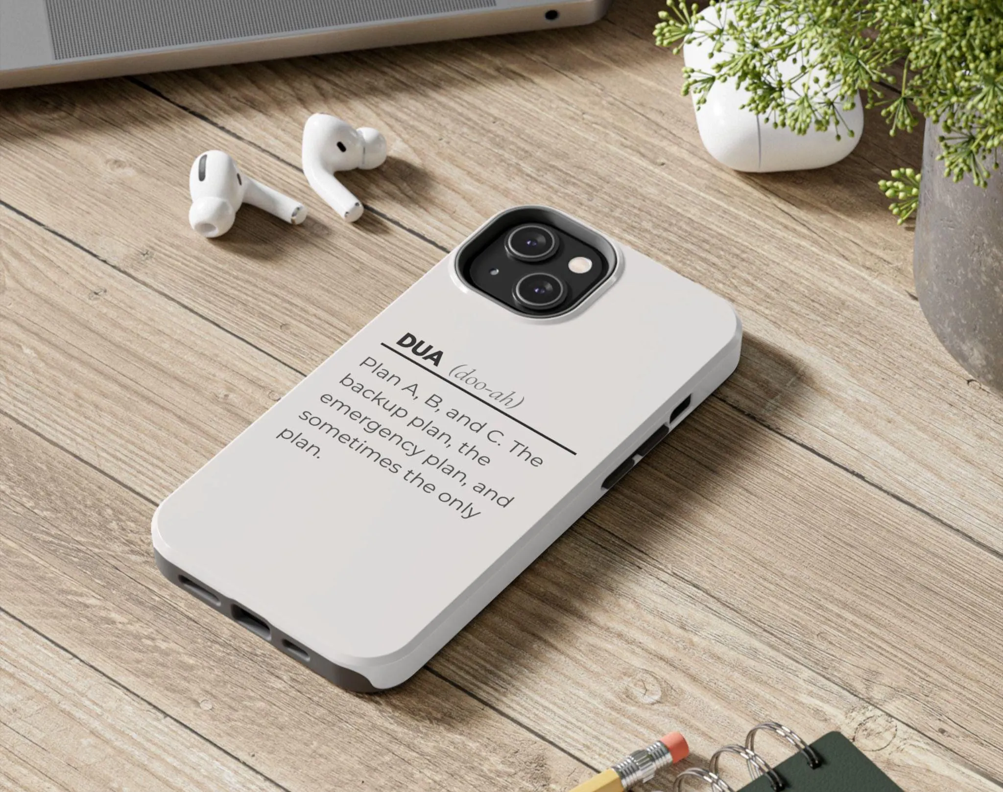 Dua Definition Phone Case, Islamic Typography iPhone Cover, Muslim Quote Aesthetic Case, Dua Meaning - image 3