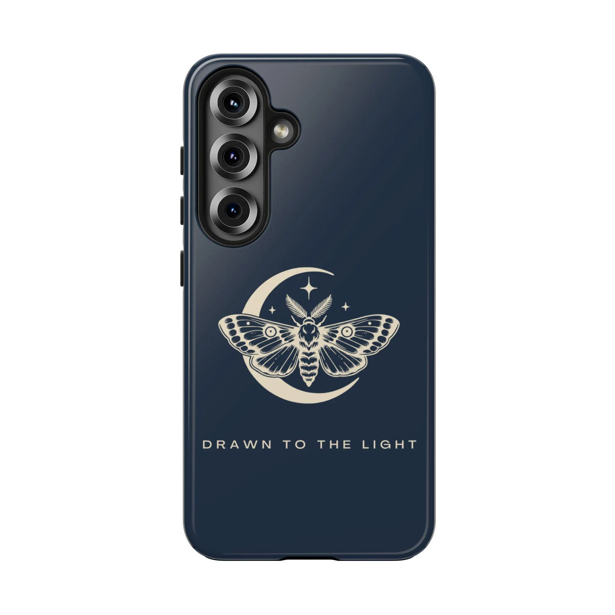 Drawn to the Light Phone Case, Moth and Crescent Moon iPhone Cover, Gothic Celestial Aesthetic Case - image 5
