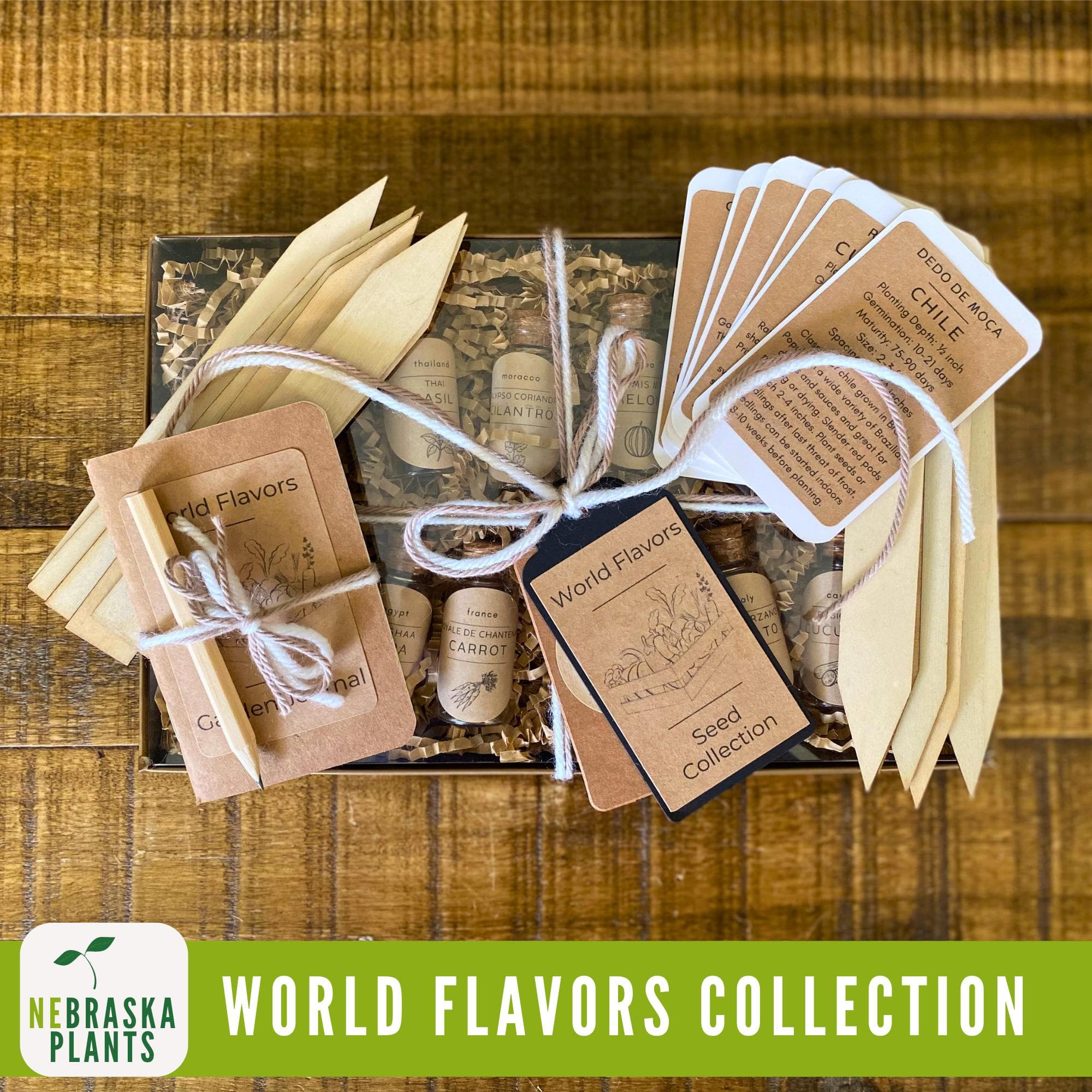 World Flavors Garden Seed Collection — 12 rare and exotic seed varieties from around the world