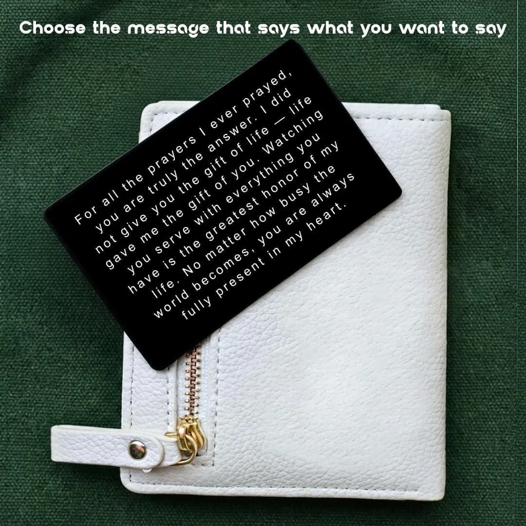 Personalized Military Going Away Gift Soldier Metal Wallet Card Deployment Encouragement Army Navy Graduation Insert Metal Inspirational - image 5