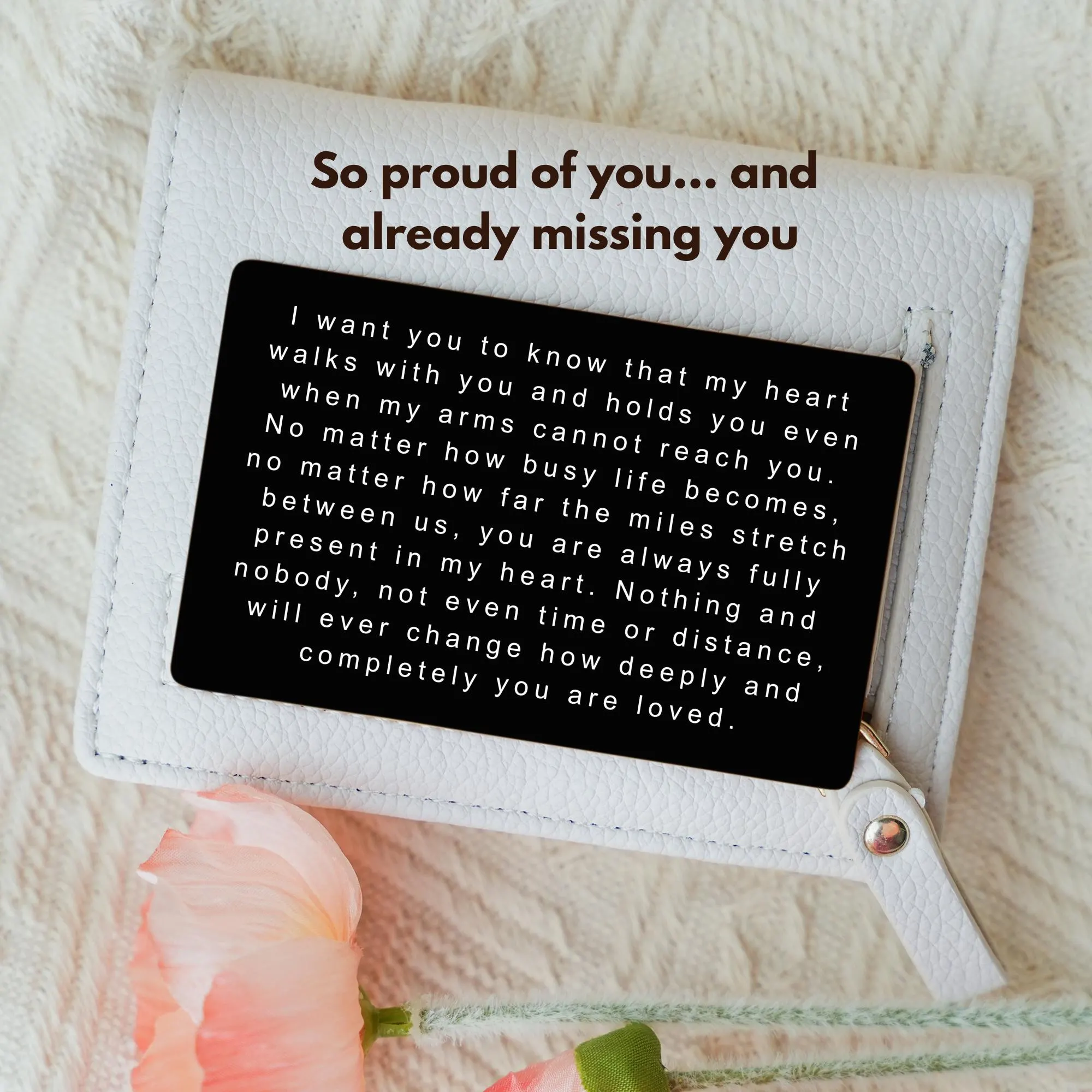 College Bound Personalized Gift From Mom Metal Wallet Card Gift For College Dorm Gift Going To College  From Dad For Son Daughter Going Away