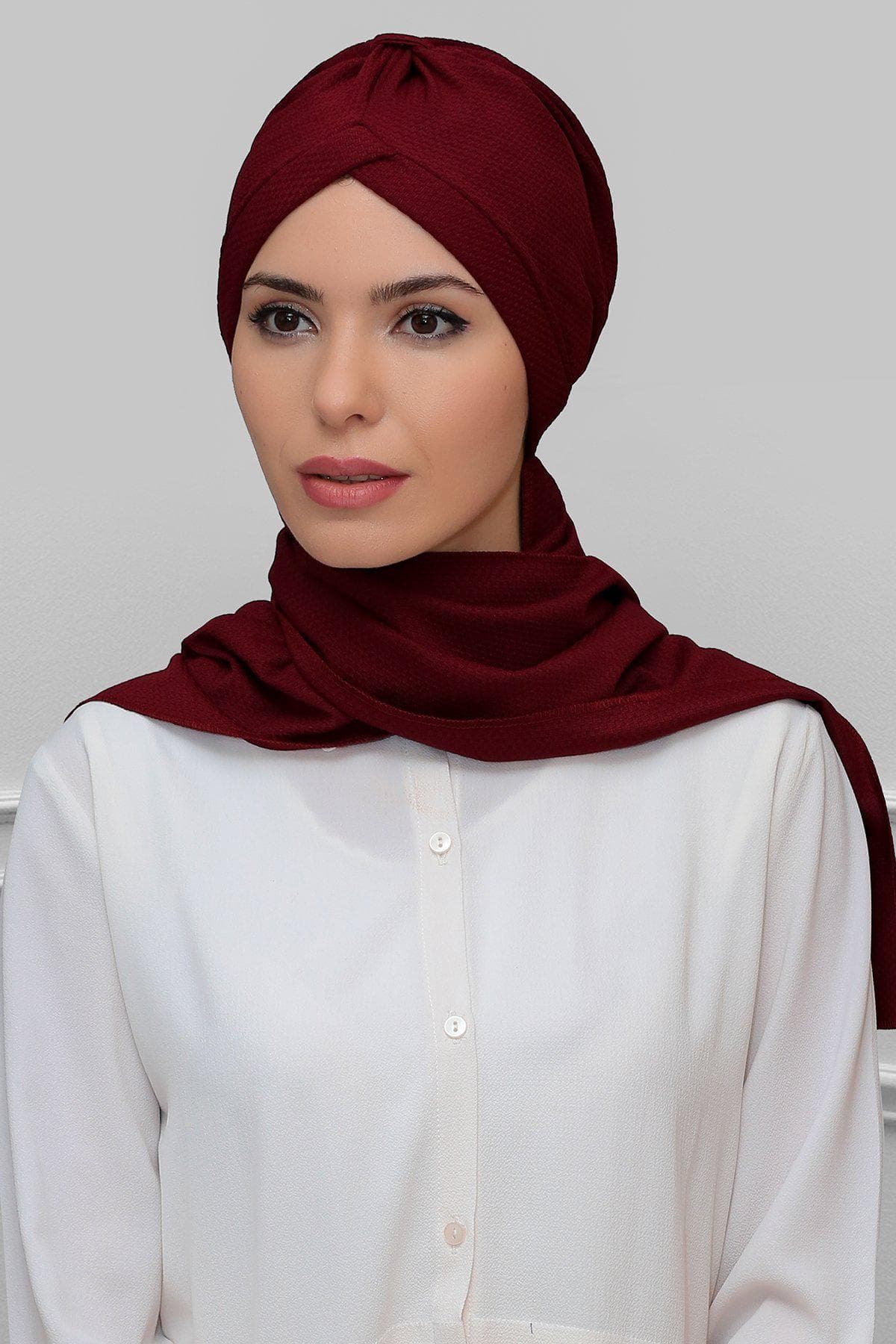 Fashionable Hijab Scarf for Women, Practical Honeycomb Bonnet Cap, Winter Accessories for Women, - image 4